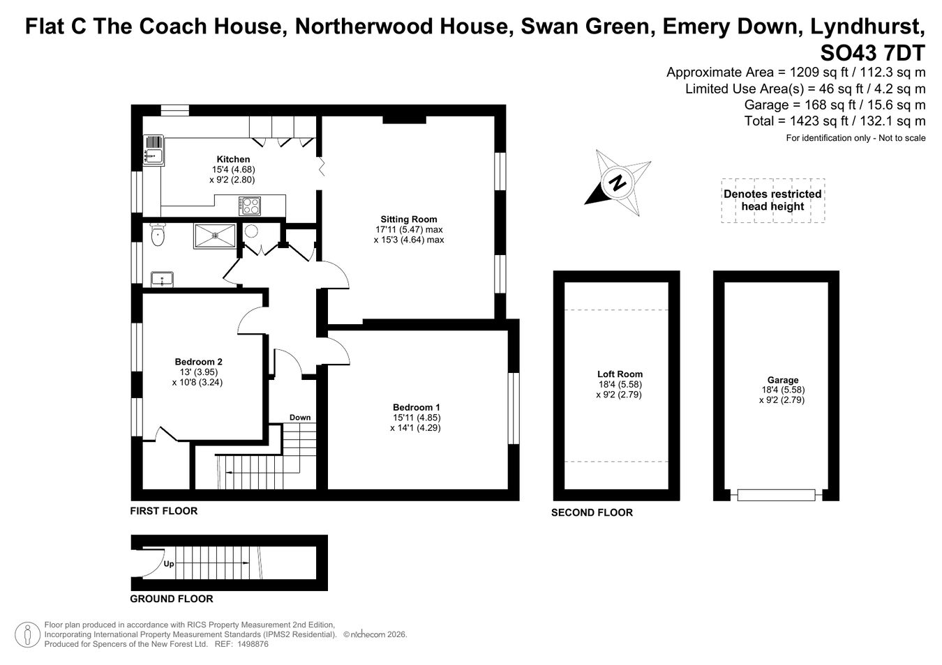 Flat C, The Coach House, Lyndhurst floorplan