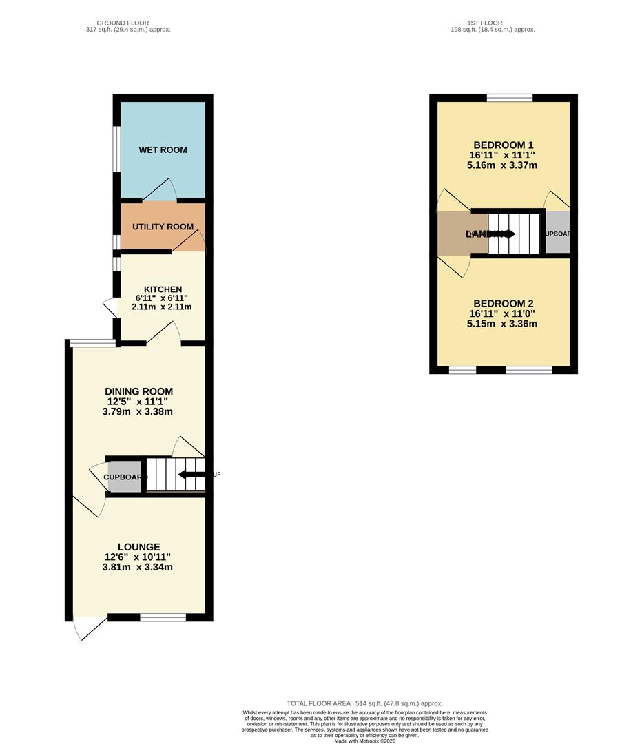 101, Park Road, Swadlincote floorplan