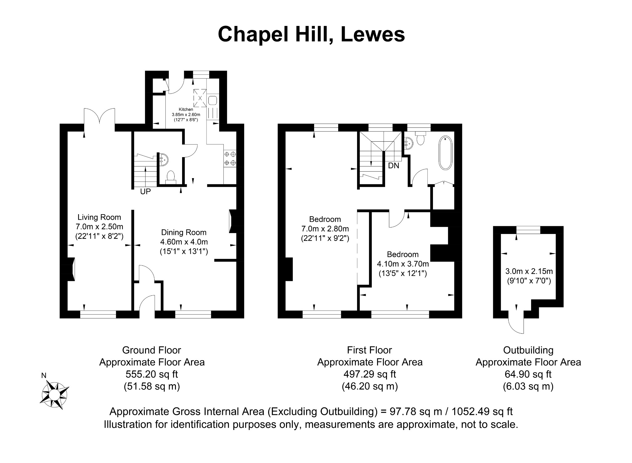 5 Chapel Hill, Lewes, East Sussex floorplan