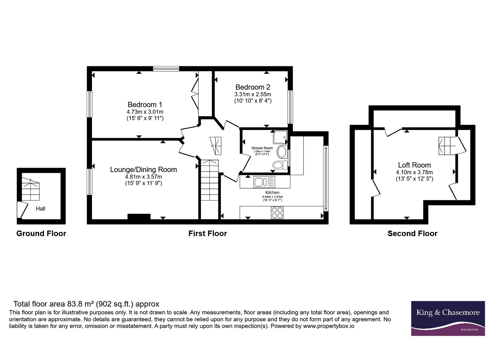 Flat 2, Middleton Court, 57, Elmer Road, West Sussex floorplan