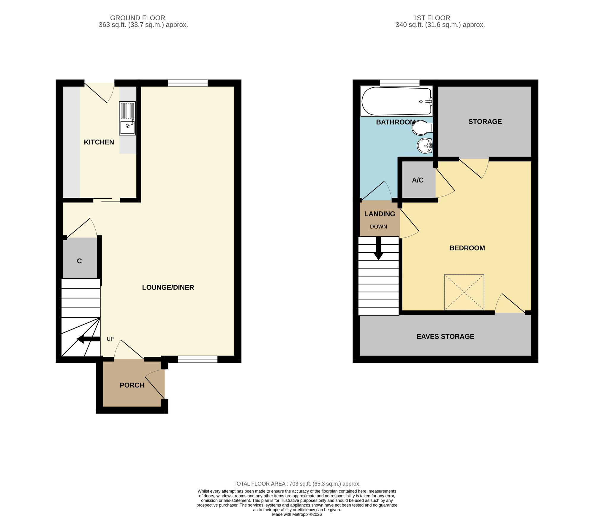 50, Willow Close, Quintrell Downs, TR8 floorplan