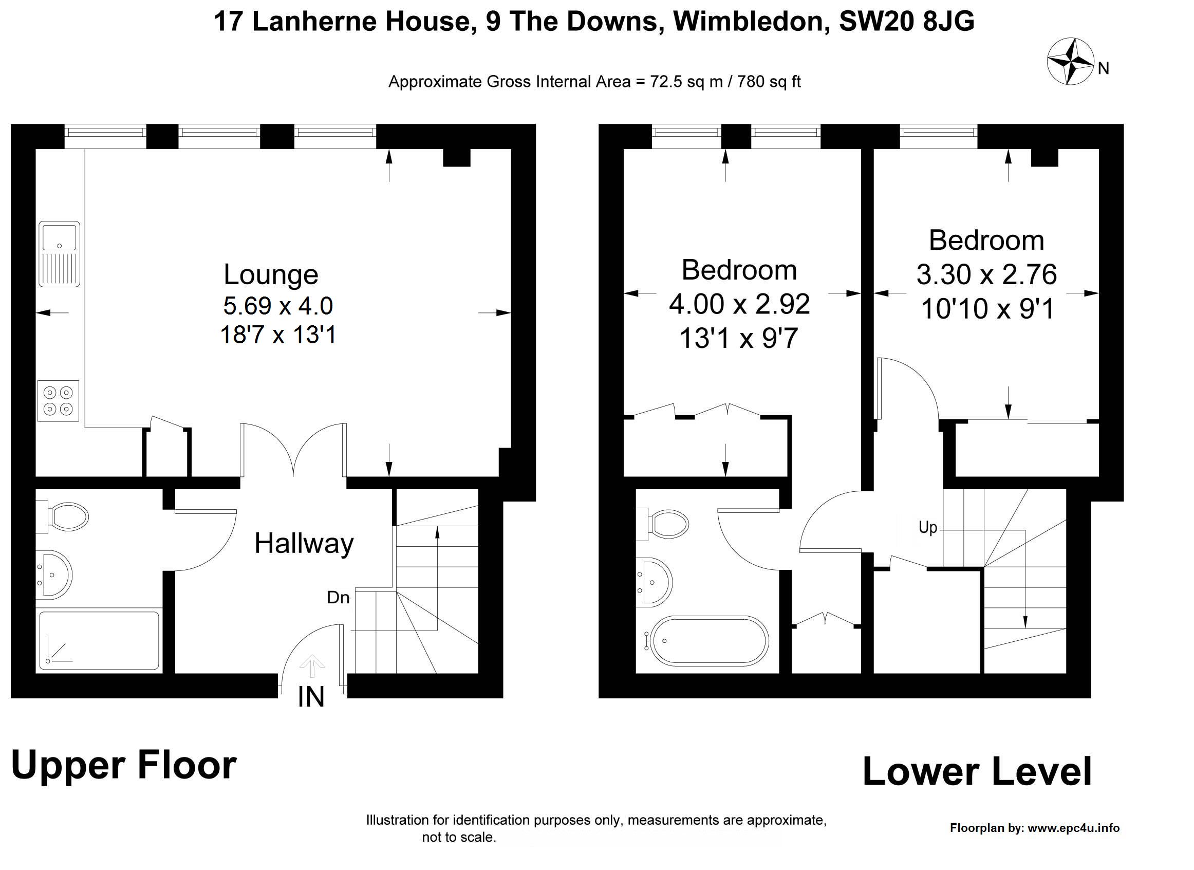 17 Lanherne House, The Downs, Wimbledon floorplan