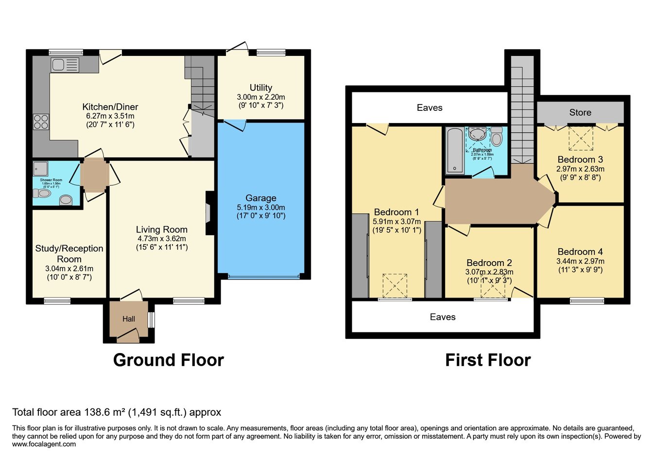 16, Saxel Close, Bampton floorplan