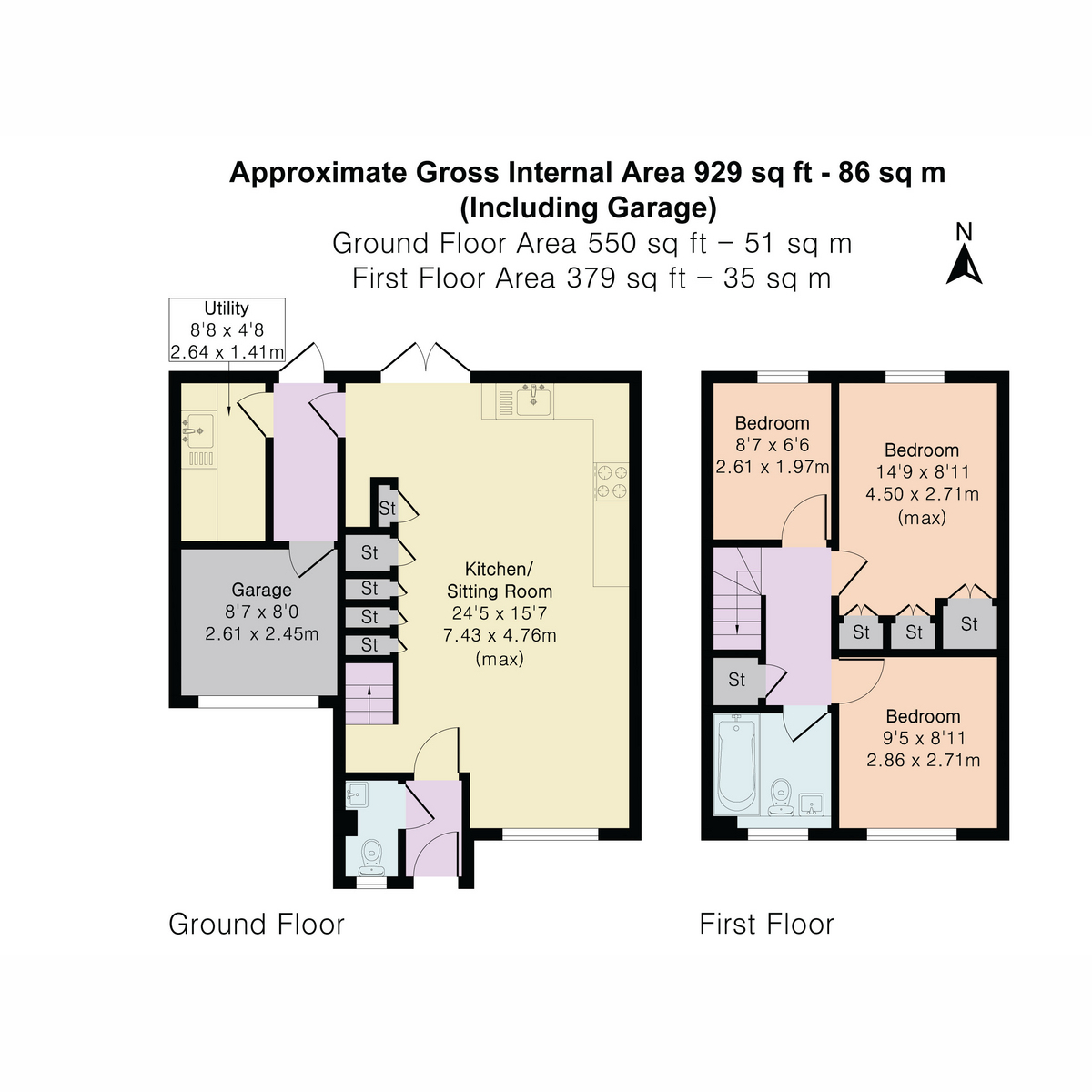 57, Samor Way, Didcot floorplan