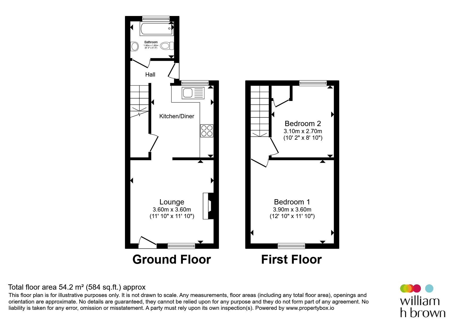 6, Blacks Lane, Chesterfield floorplan