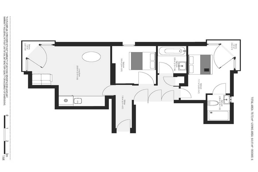 Flat 85, Seacon Tower, London floorplan