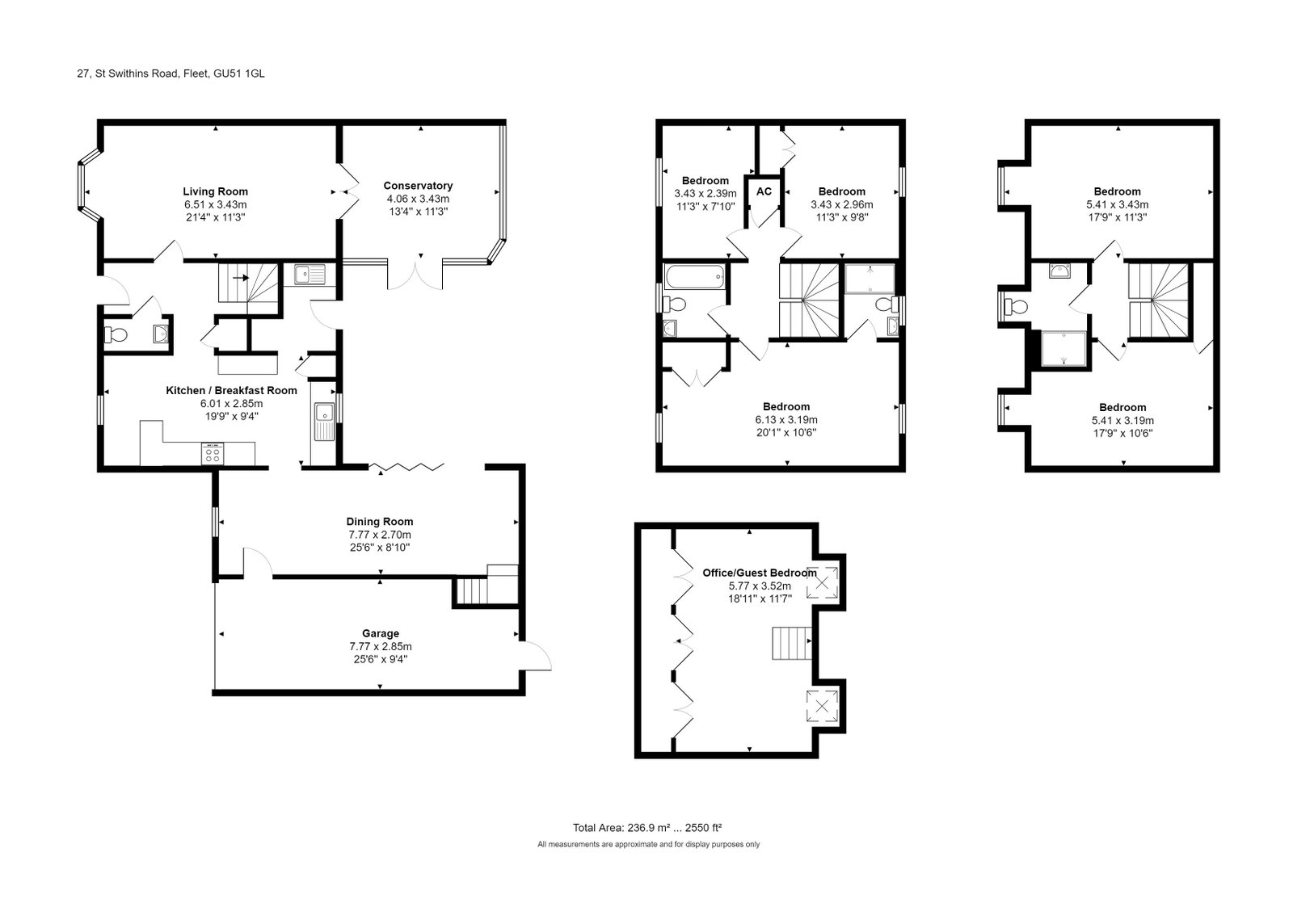 27, St. Swithins Road, Fleet floorplan
