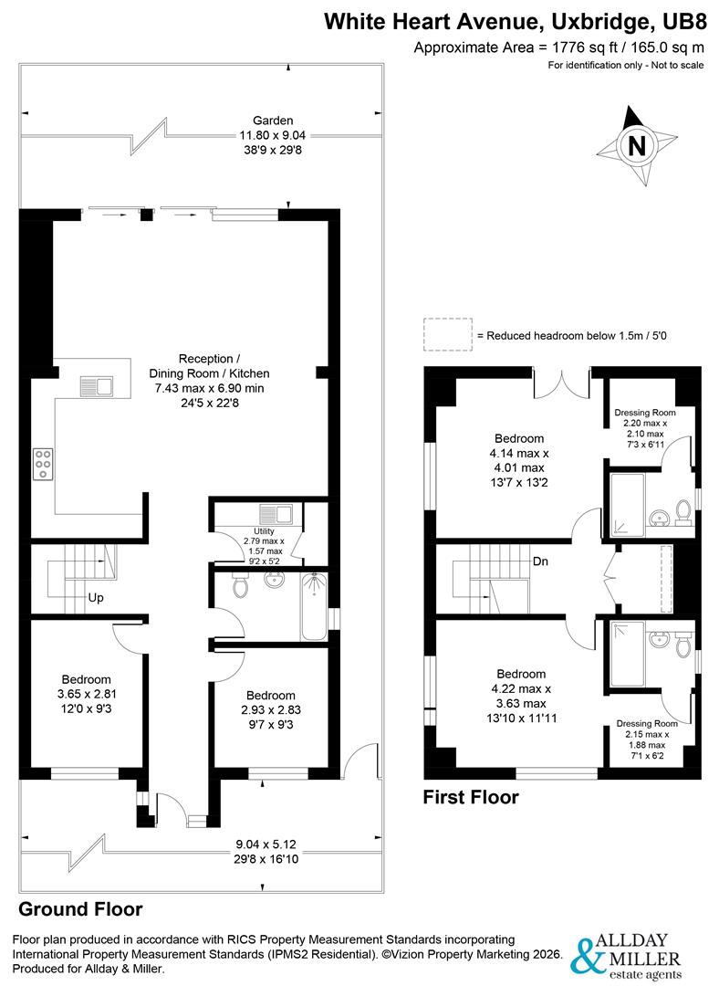 42, White Heart Avenue, Uxbridge floorplan