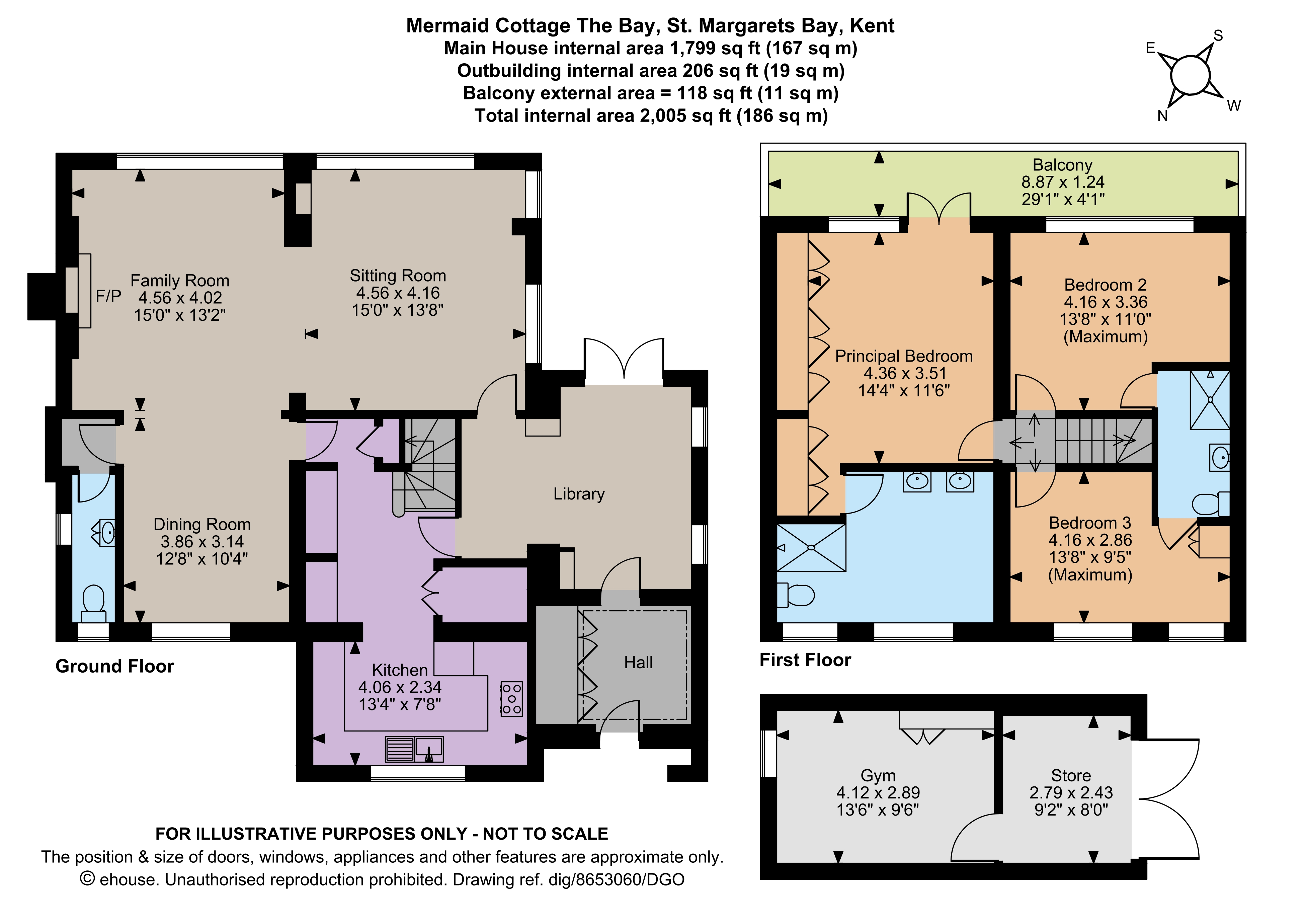 Mermaid Cottage,, The Bay, Kent floorplan