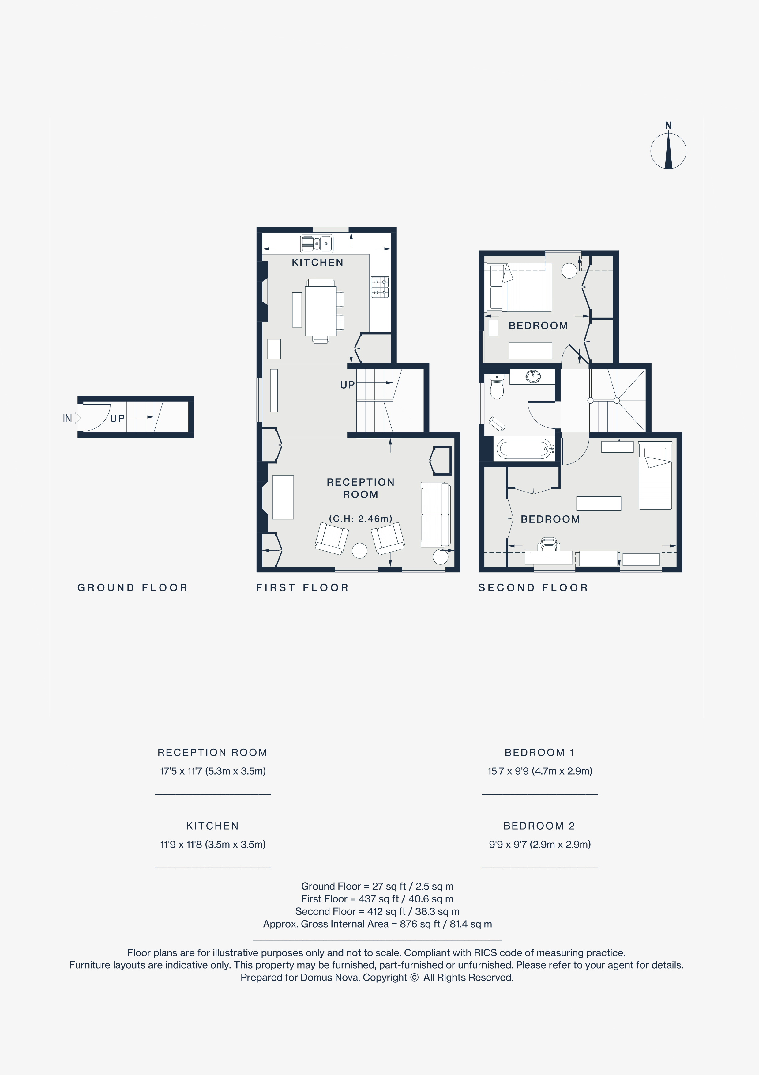 SL Flat 3, Chelsea Studios, 416, Fulham Road, London floorplan