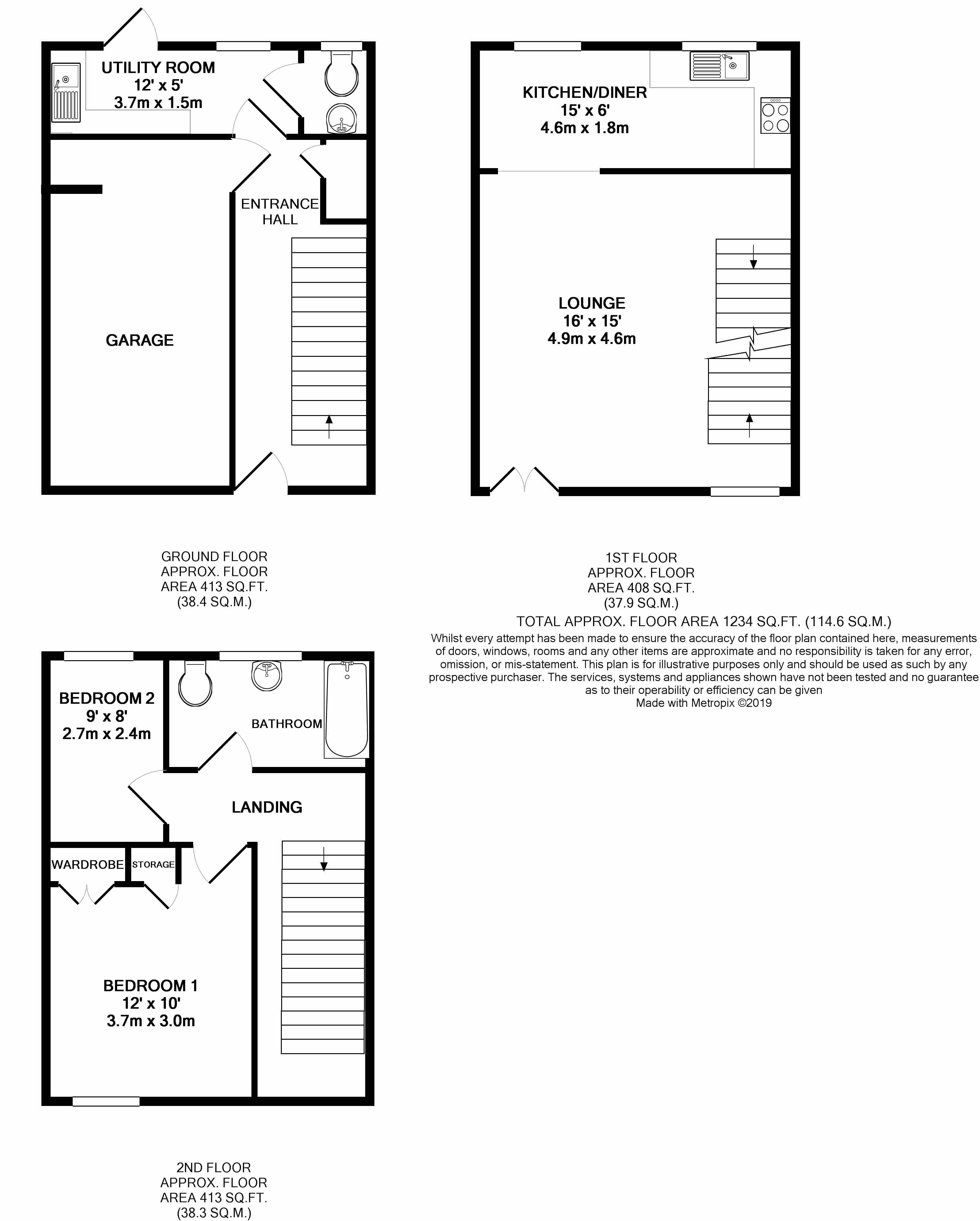 2 Bedrooms Terraced house for sale in Park Road, St Osyth, Essex CO16