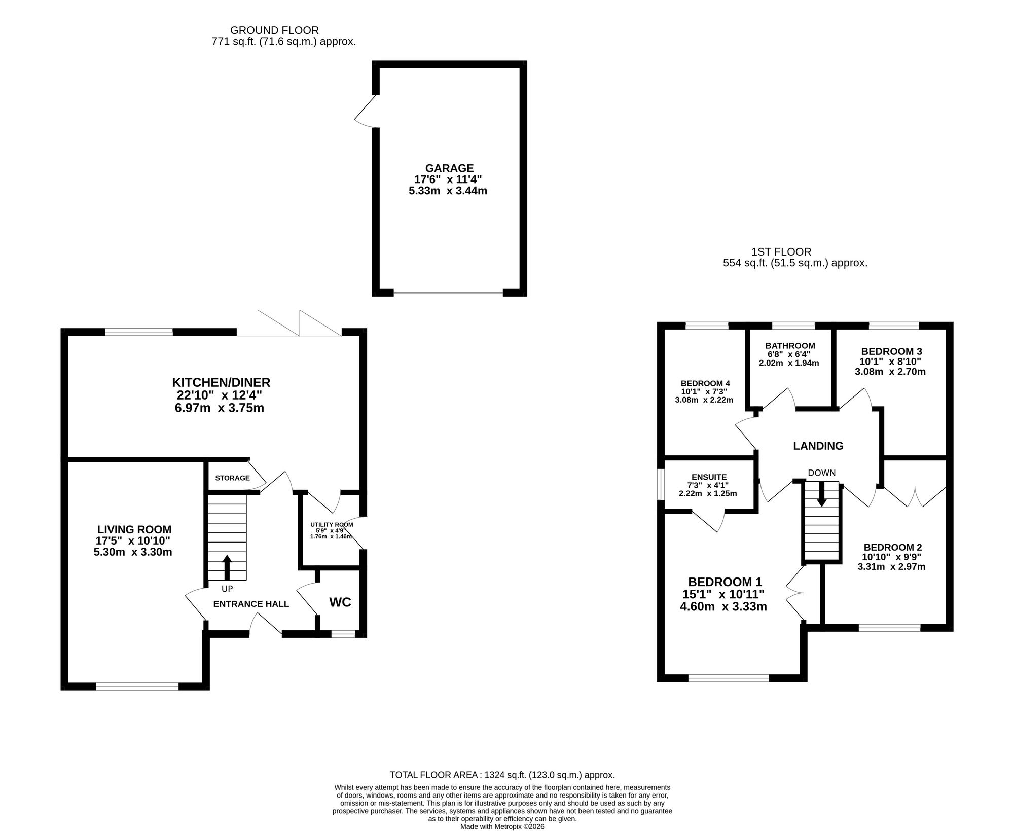 Thornfield, Market Drayton floorplan