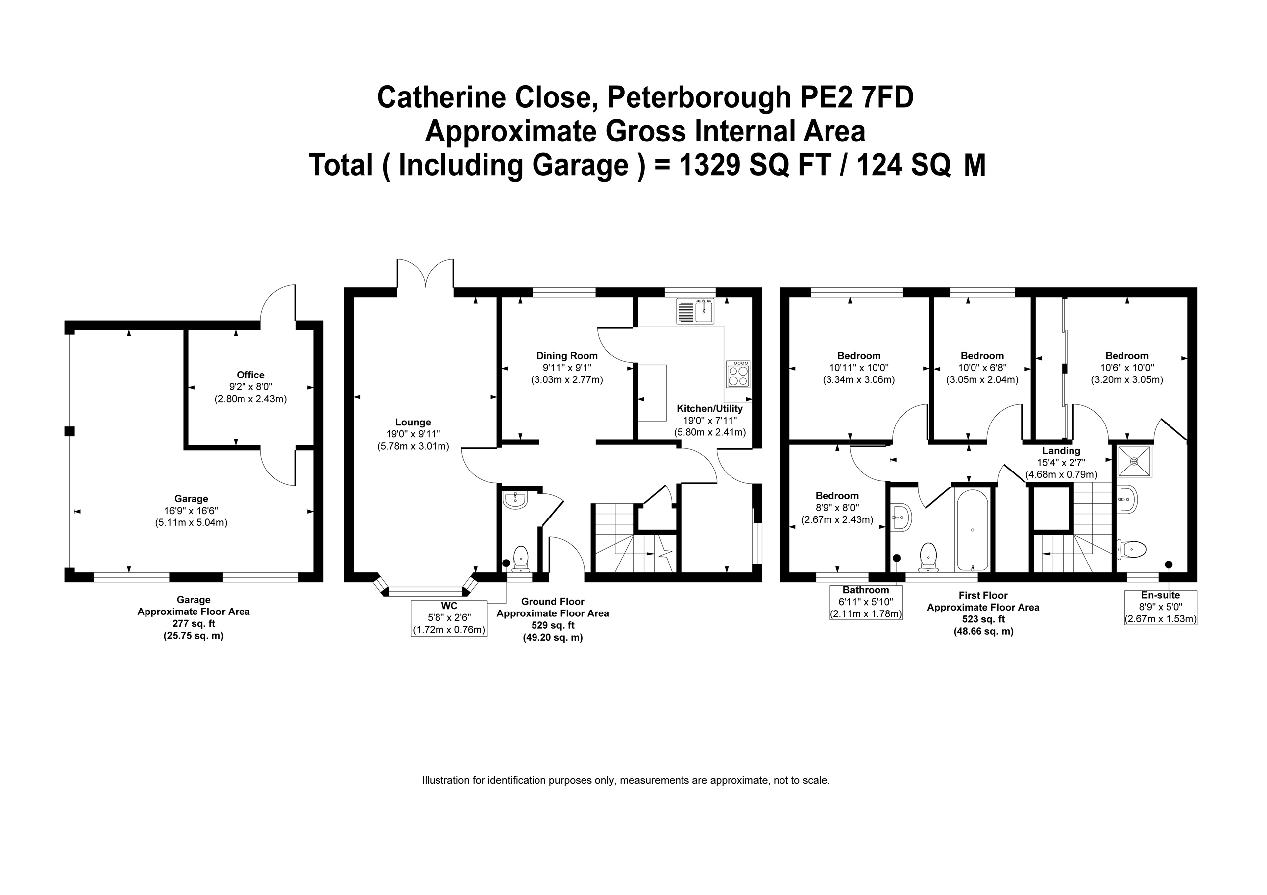 15, Catherine Close, Peterborough floorplan