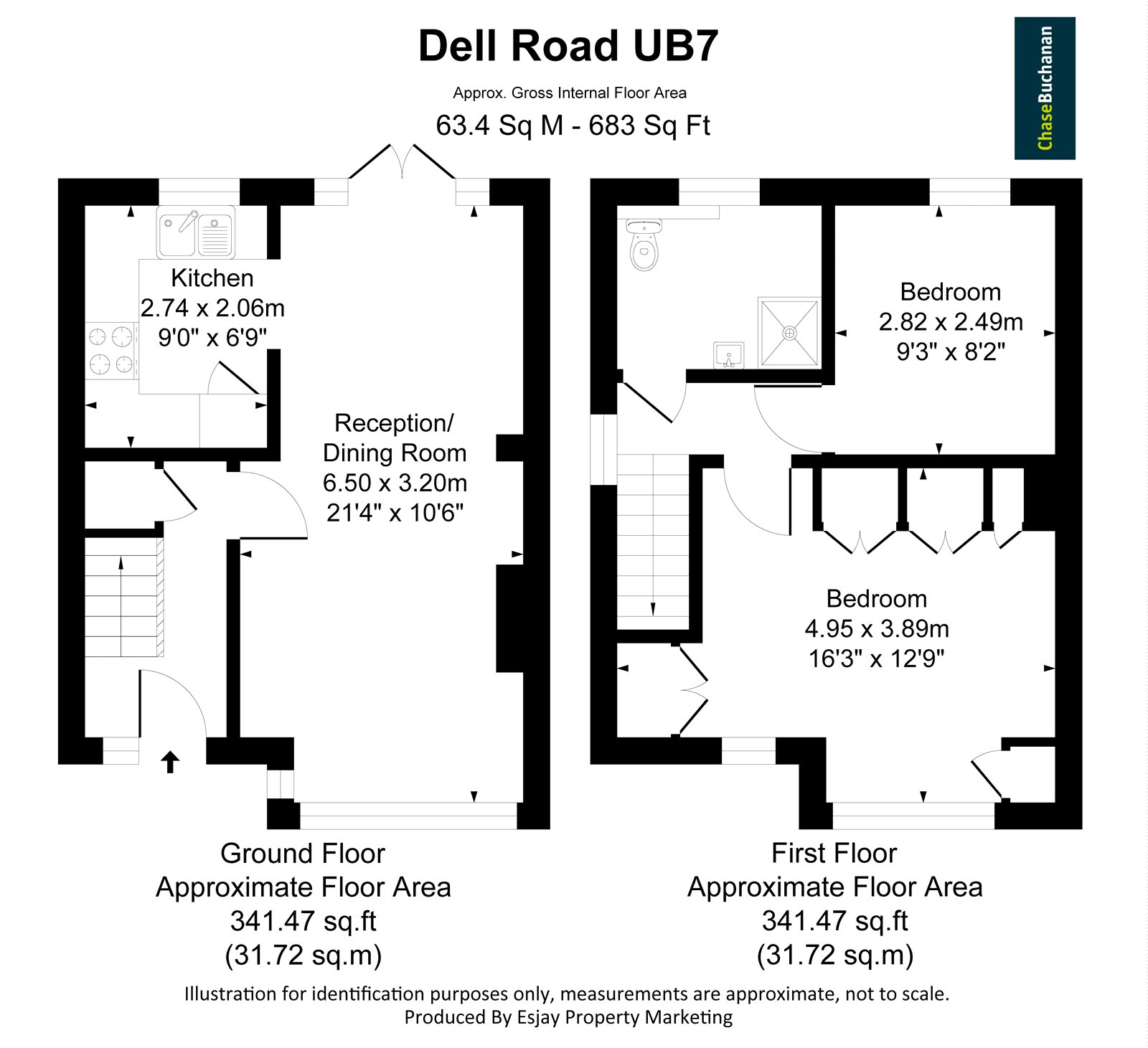 17, Dell Road, West Drayton floorplan