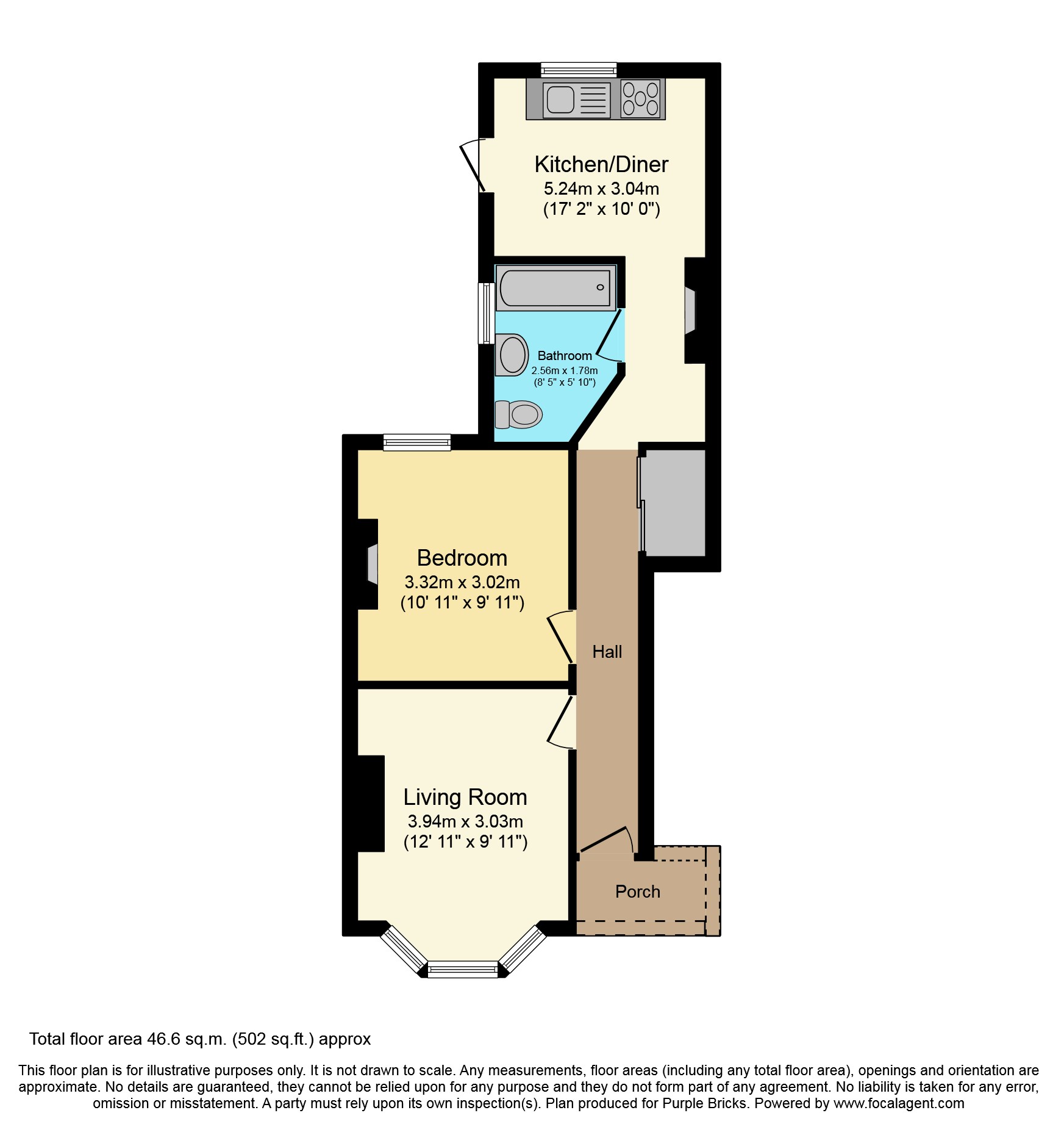 Third Cross Road, Twickenham TW2, 1 bedroom for sale