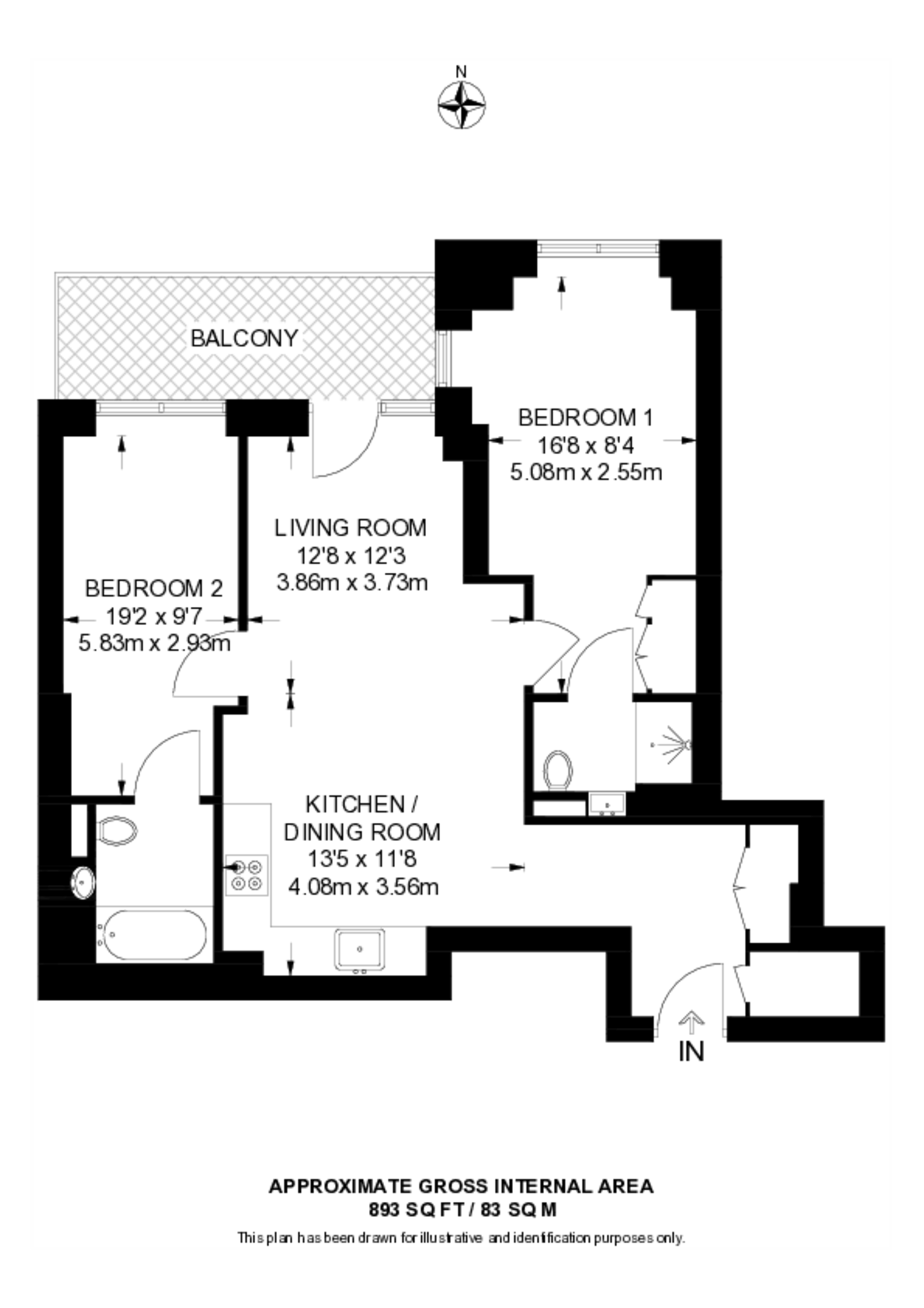 Queens Cross, Royal Docks floorplan
