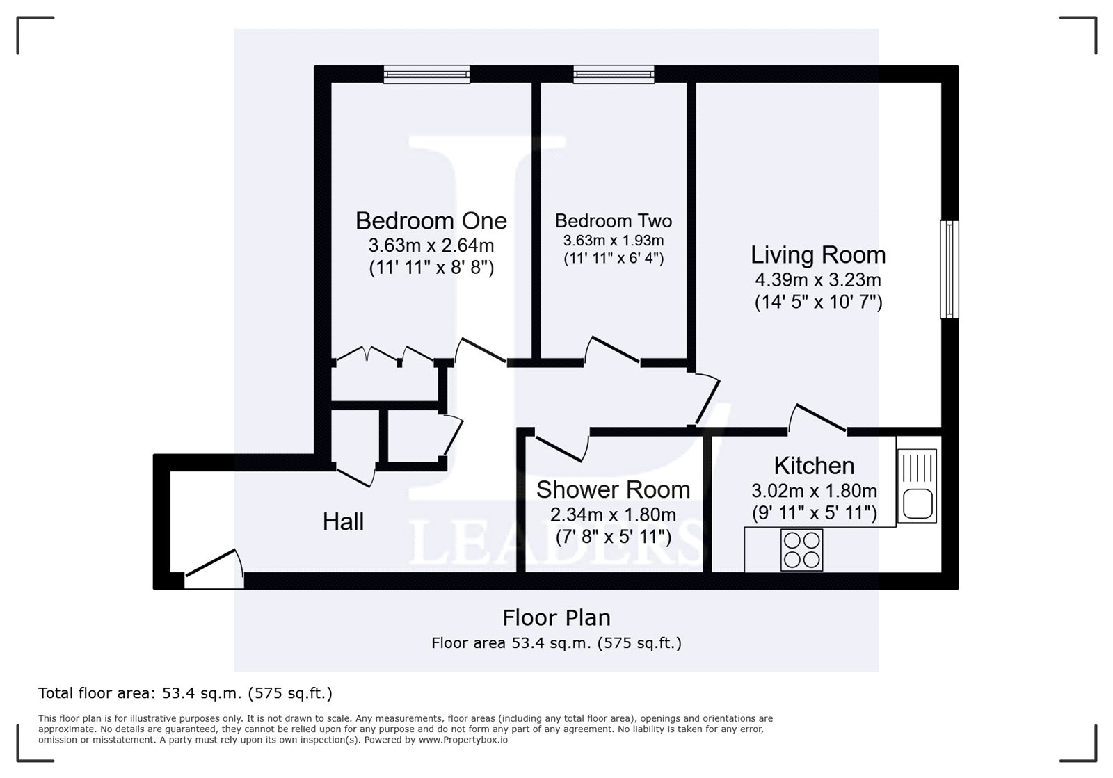 Flat 19, Sovereign Court,, Campbell Road, West Sussex floorplan