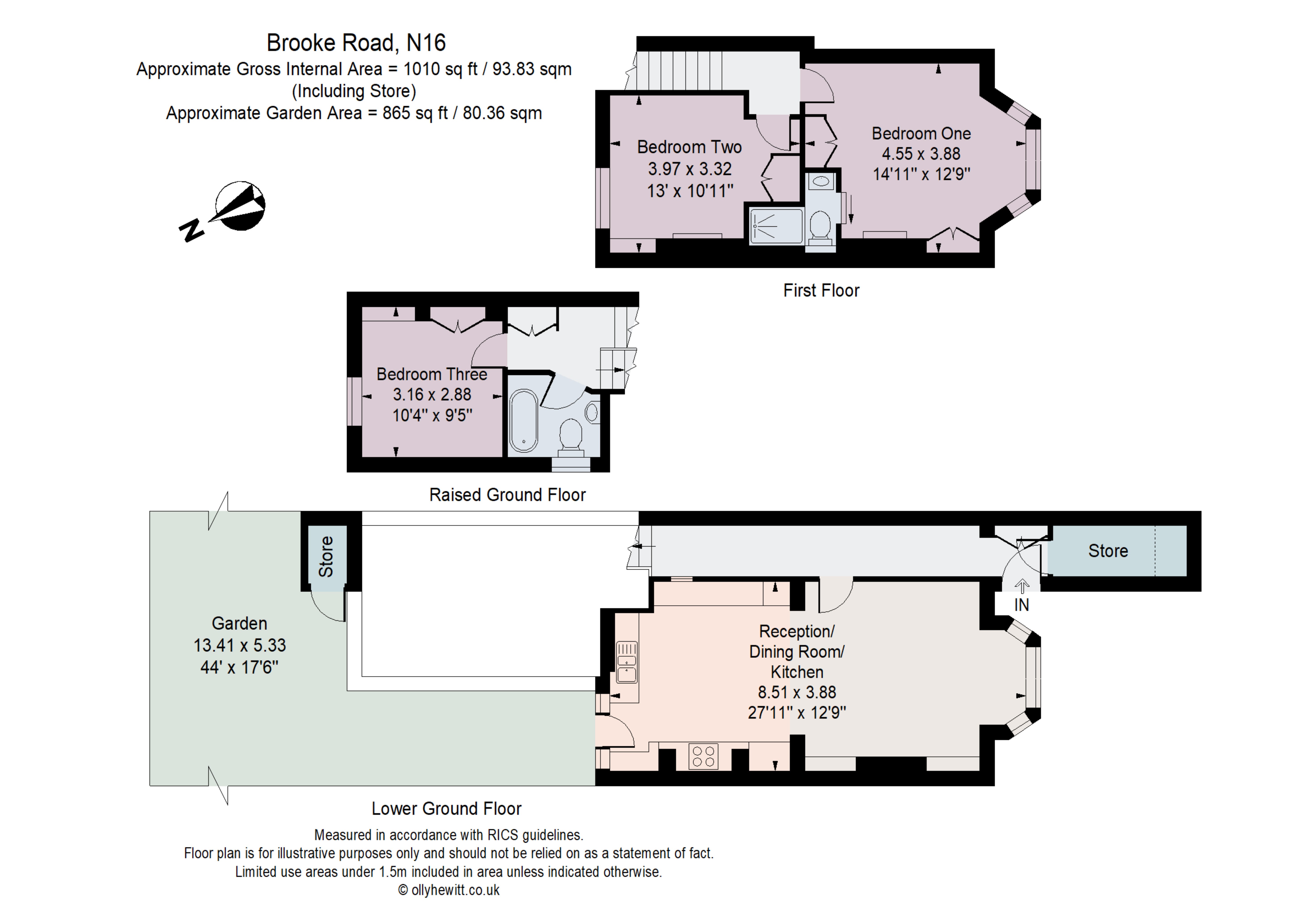 83A,, Brooke Road, London floorplan