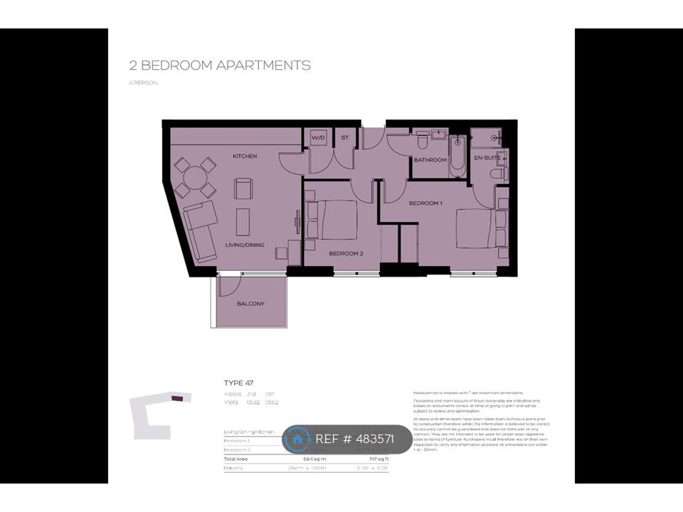 2 Bedrooms Flat to rent in Abbotsford Court, London NW10