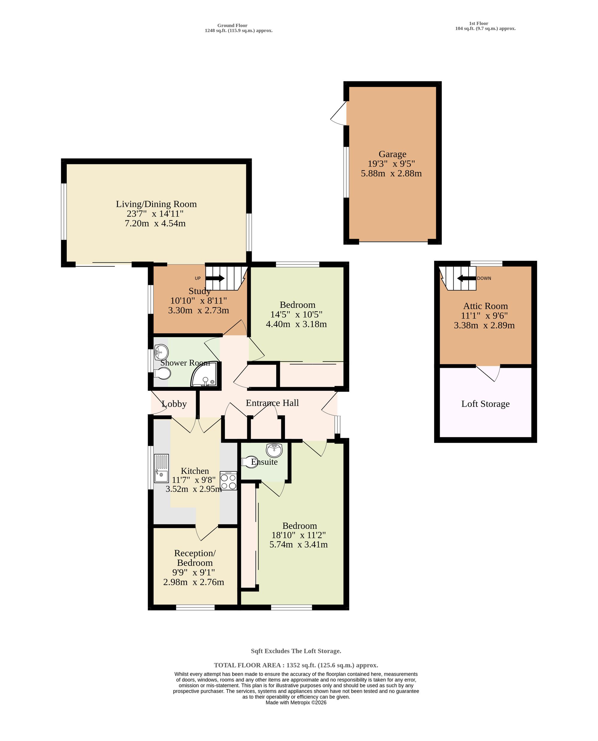 107a, Elm Tree Road, Lowestoft floorplan
