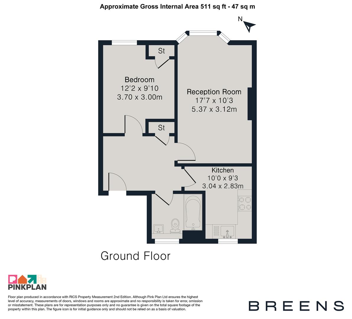Flat 15, St. Andrew's Court, St. Andrew's Road, London floorplan