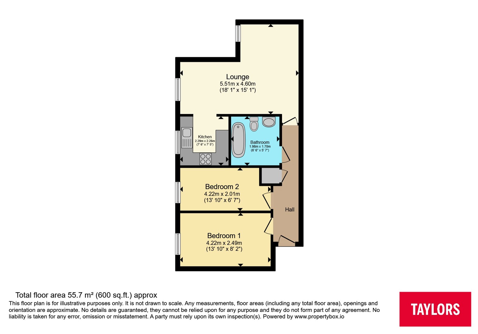 85, Orchid Close, Bedfordshire floorplan