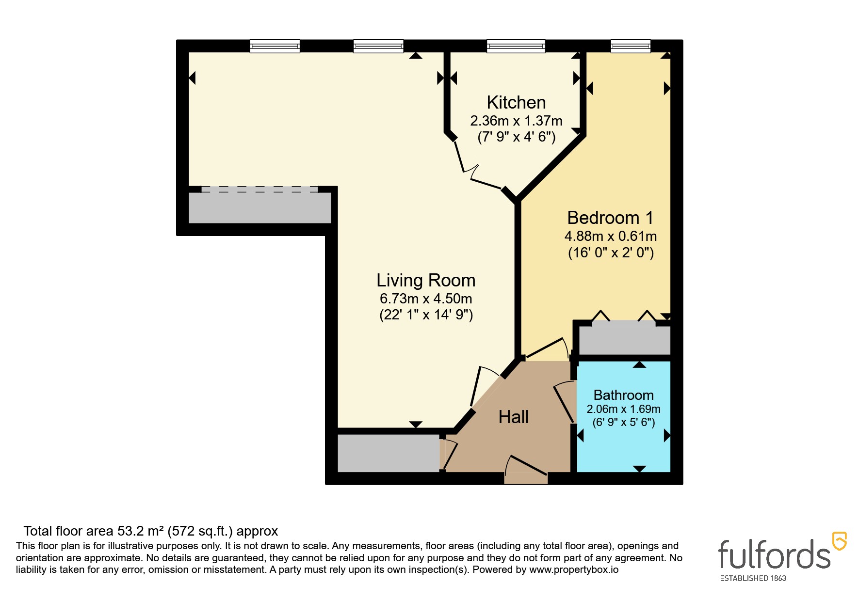 Flat 24, Orcombe Court,, Littleham Road, Devon floorplan