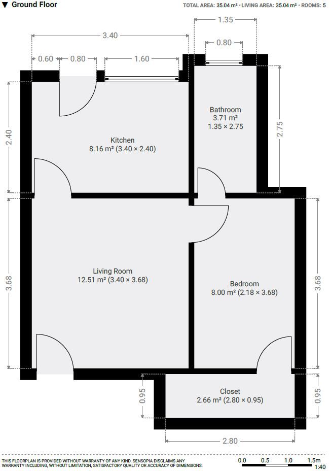 Flat 1, 6 All Saints Road, Scarborough floorplan