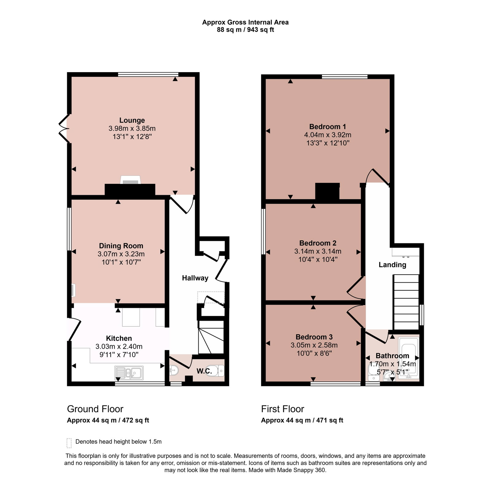 61, Dorchester Avenue, Plymouth floorplan