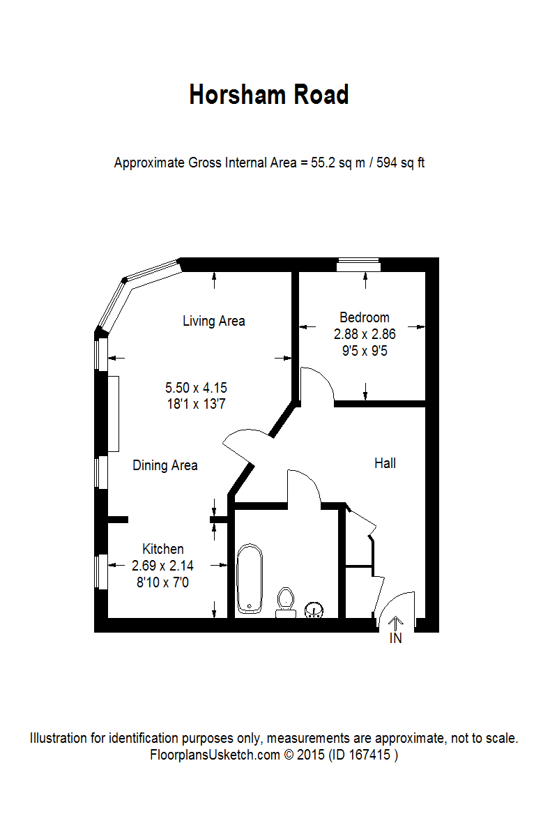 1 Bedrooms Flat to rent in 21 Horsham Road, Swindon, Wiltshire SN3