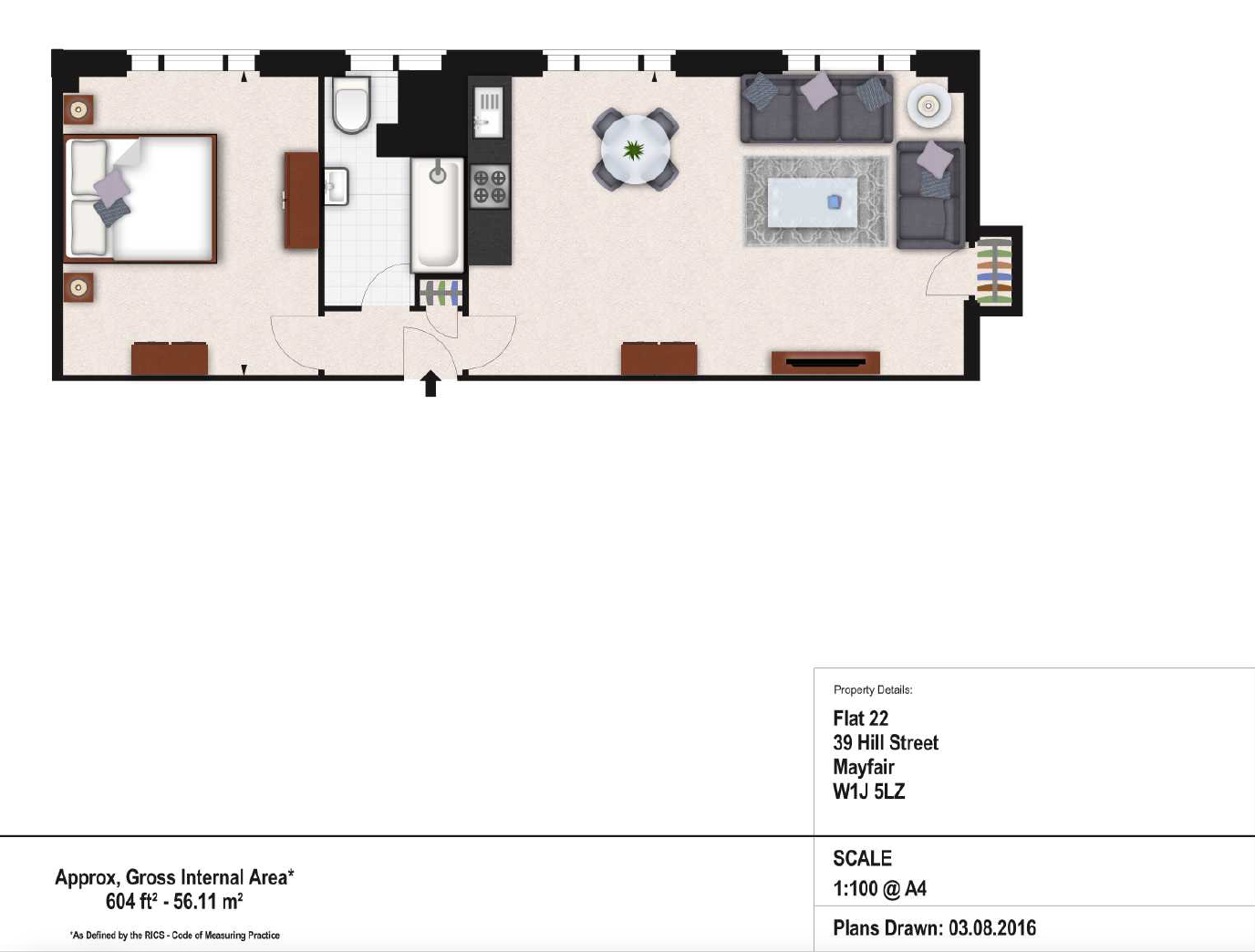 39, Hill Street, London floorplan