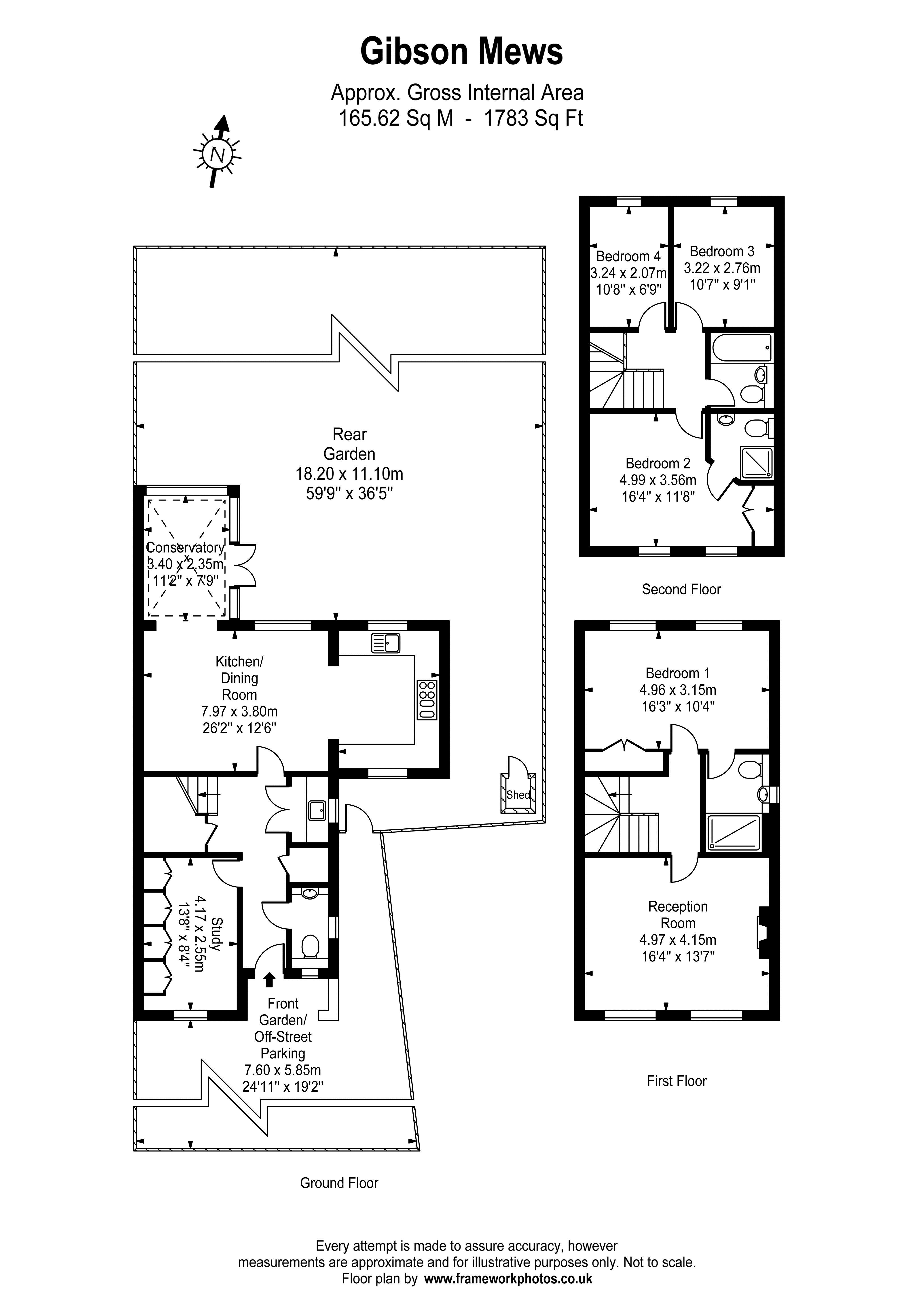 4 Bedrooms  to rent in Gibson Mews, Twickenham TW1