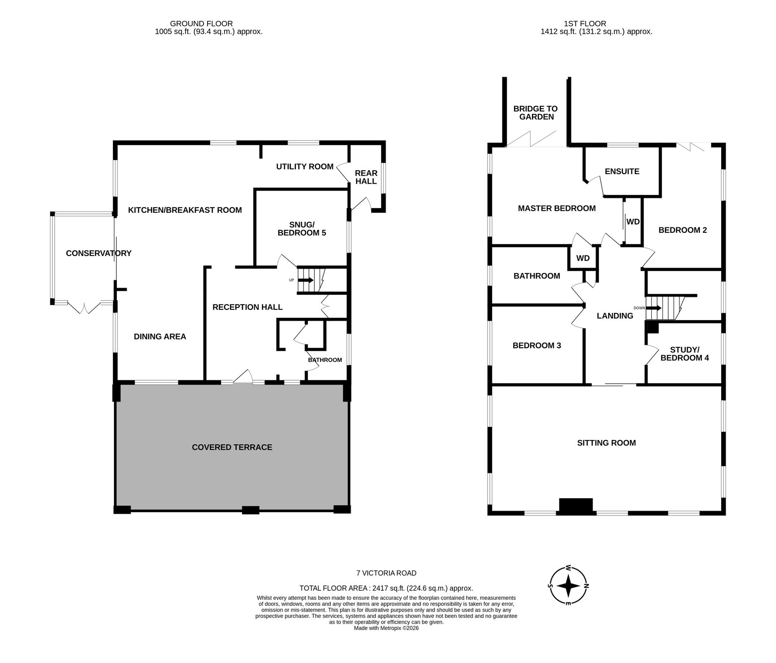 7,Makindye Lodge, Victoria Road, Malvern floorplan
