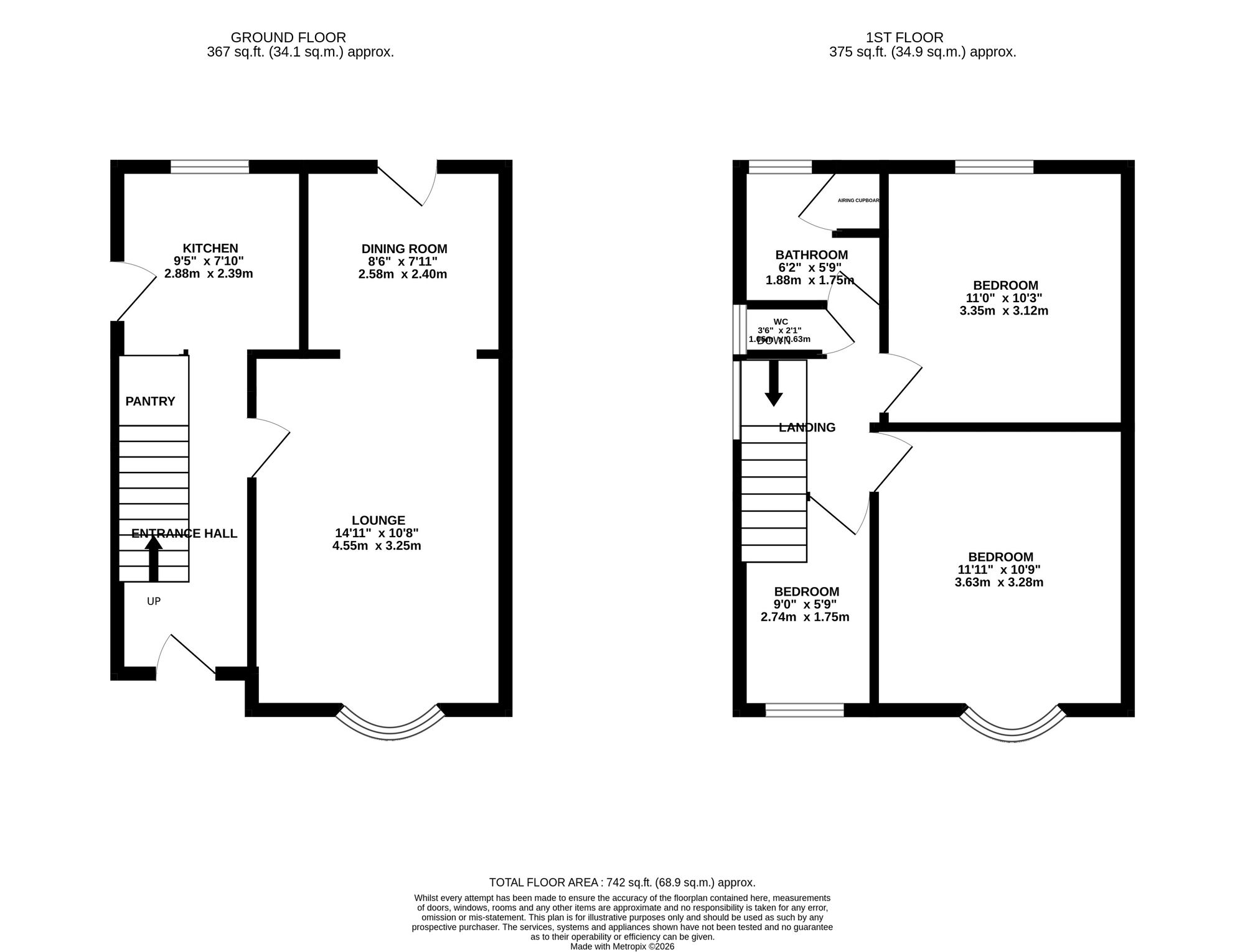 47 Oakfield Avenue, Leicester floorplan