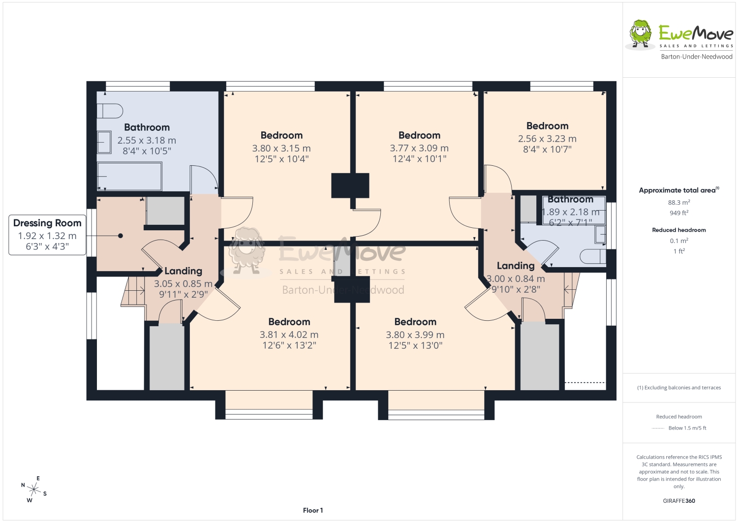 61-63, Efflinch Lane, Burton-on-Trent floorplan