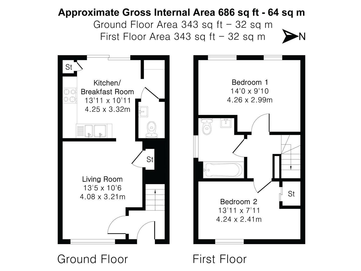 11, Archer Road, Saffron Walden floorplan