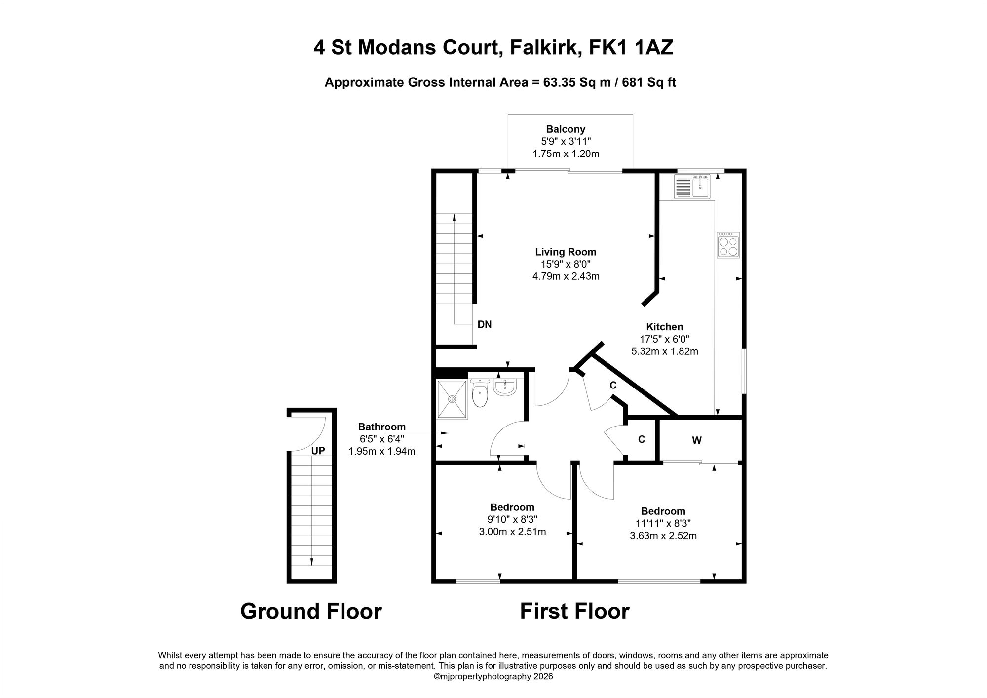 4 St. Modans Court, Falkirk floorplan