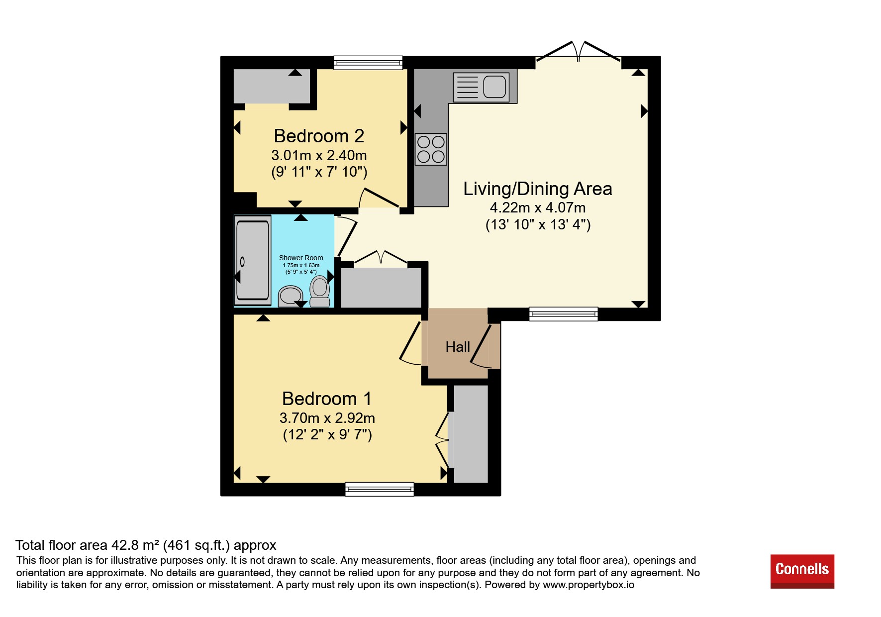 54, Perrylands, Horley floorplan