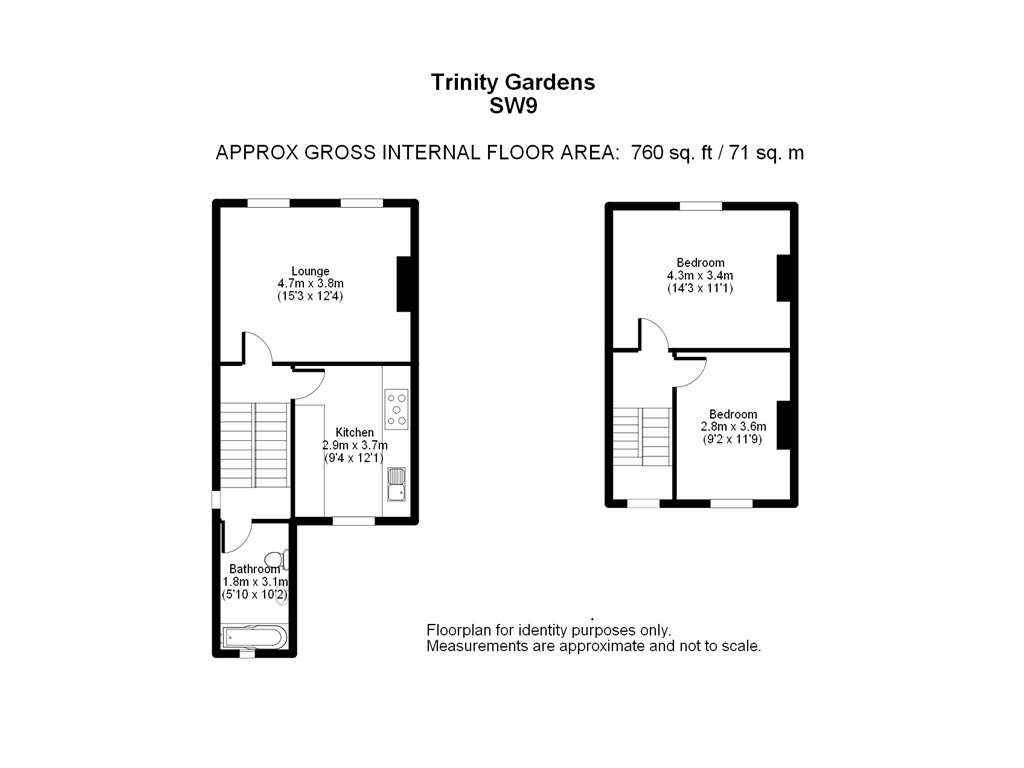 2 Bedrooms Flat to rent in Trinity Gardens, London SW9