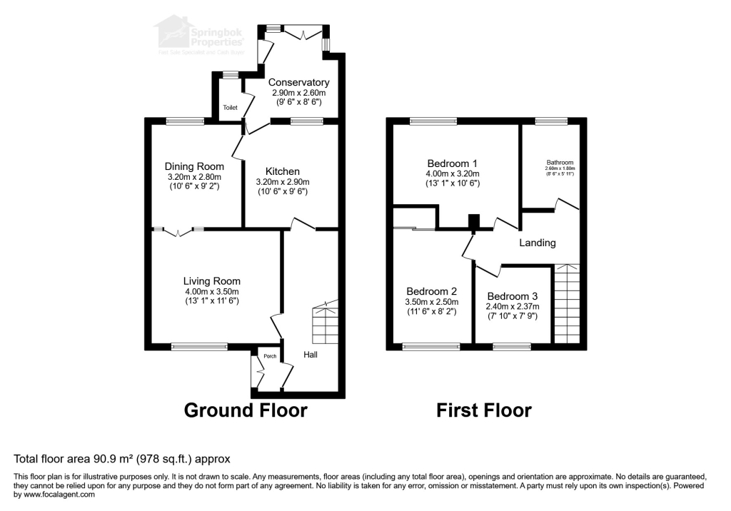 9, Arley Close, Wigan floorplan