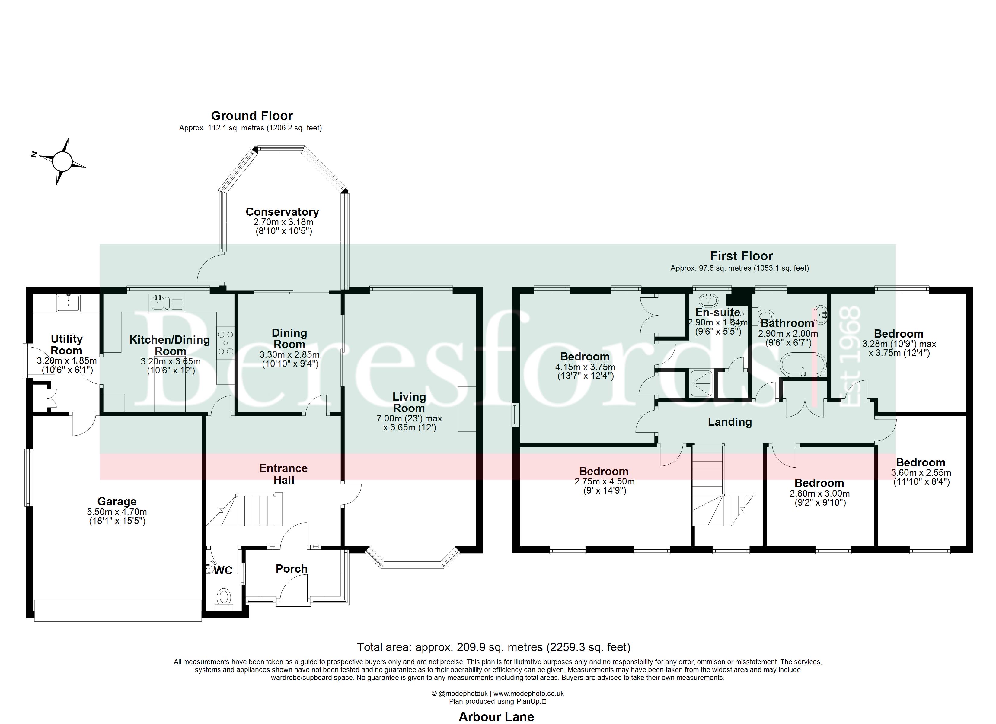 10, Arbour Lane, Witham floorplan