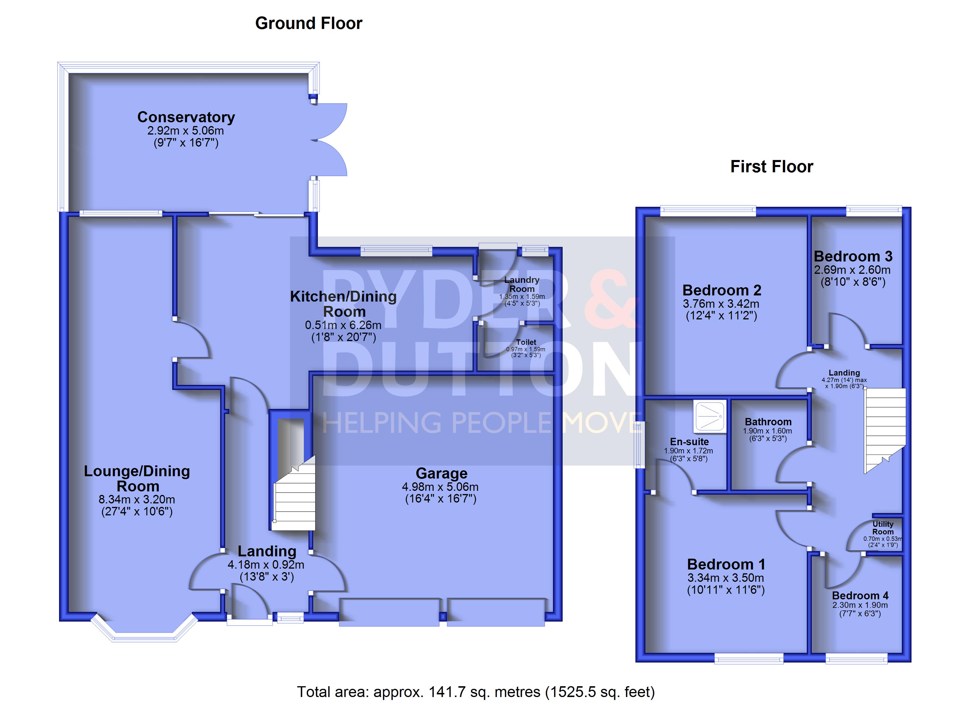 64, Hathersage Drive, Derbyshire floorplan