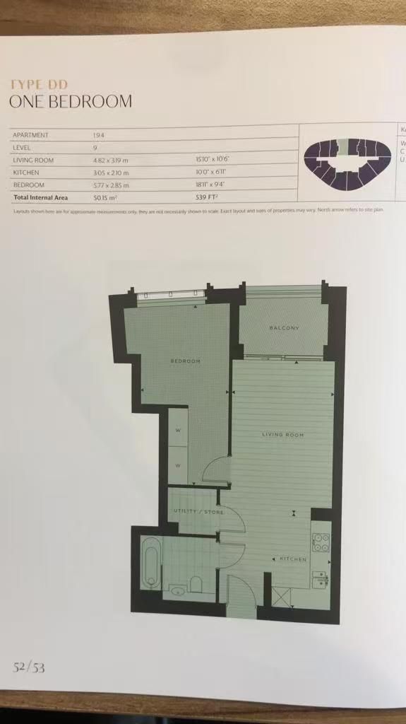 908 Westmark Tower, Newcastle Place, London floorplan