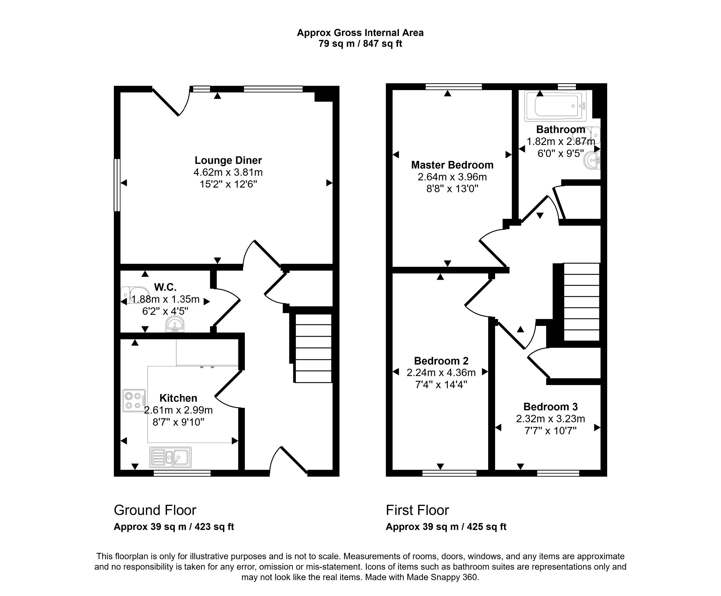12 Baylie Avenue, Weston-Super-Mare floorplan