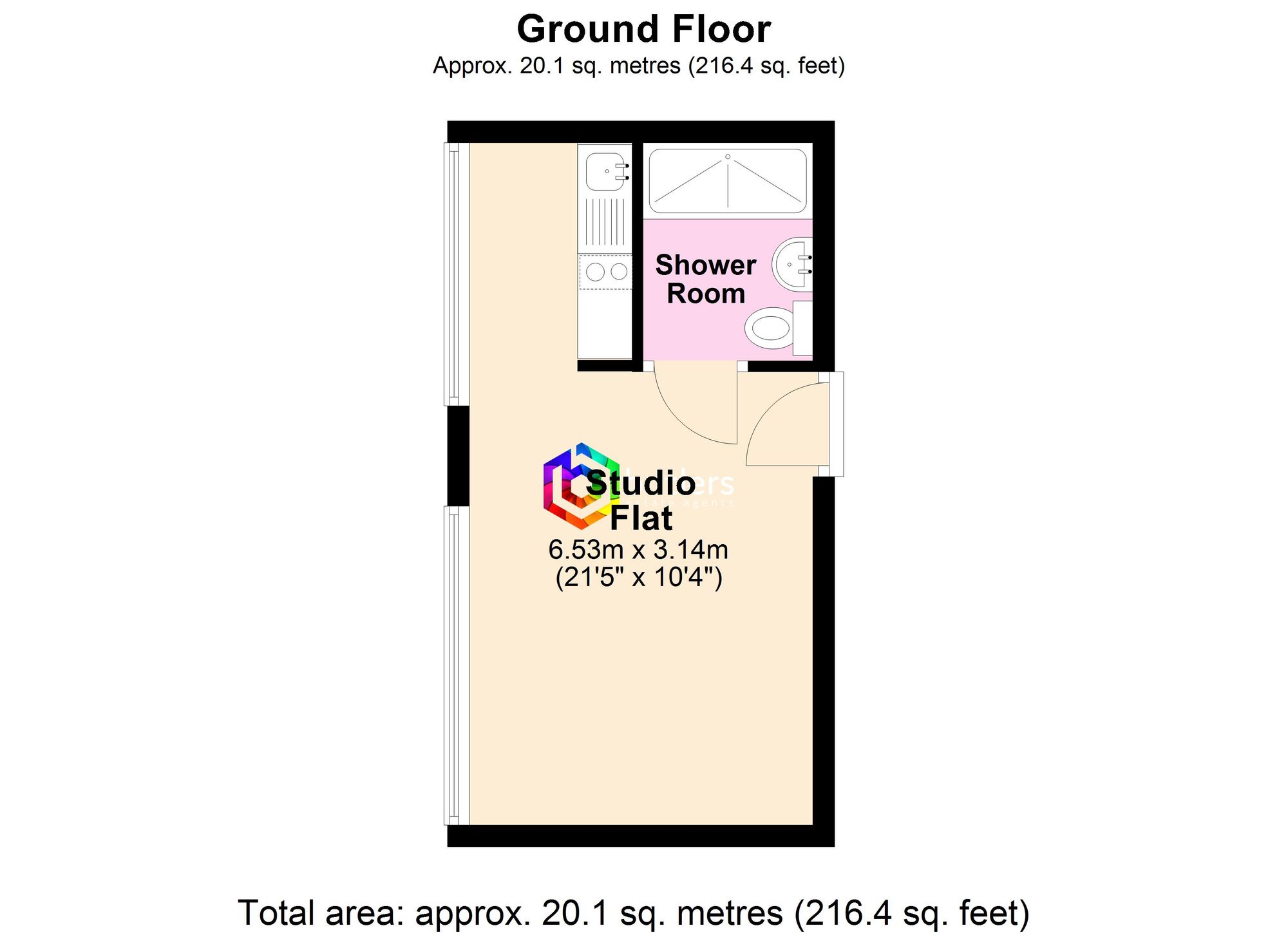 Apt 109, Pearl Works, Sheffield floorplan