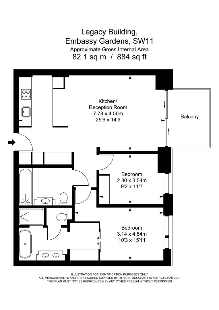 1 Viaduct Gardens, London floorplan