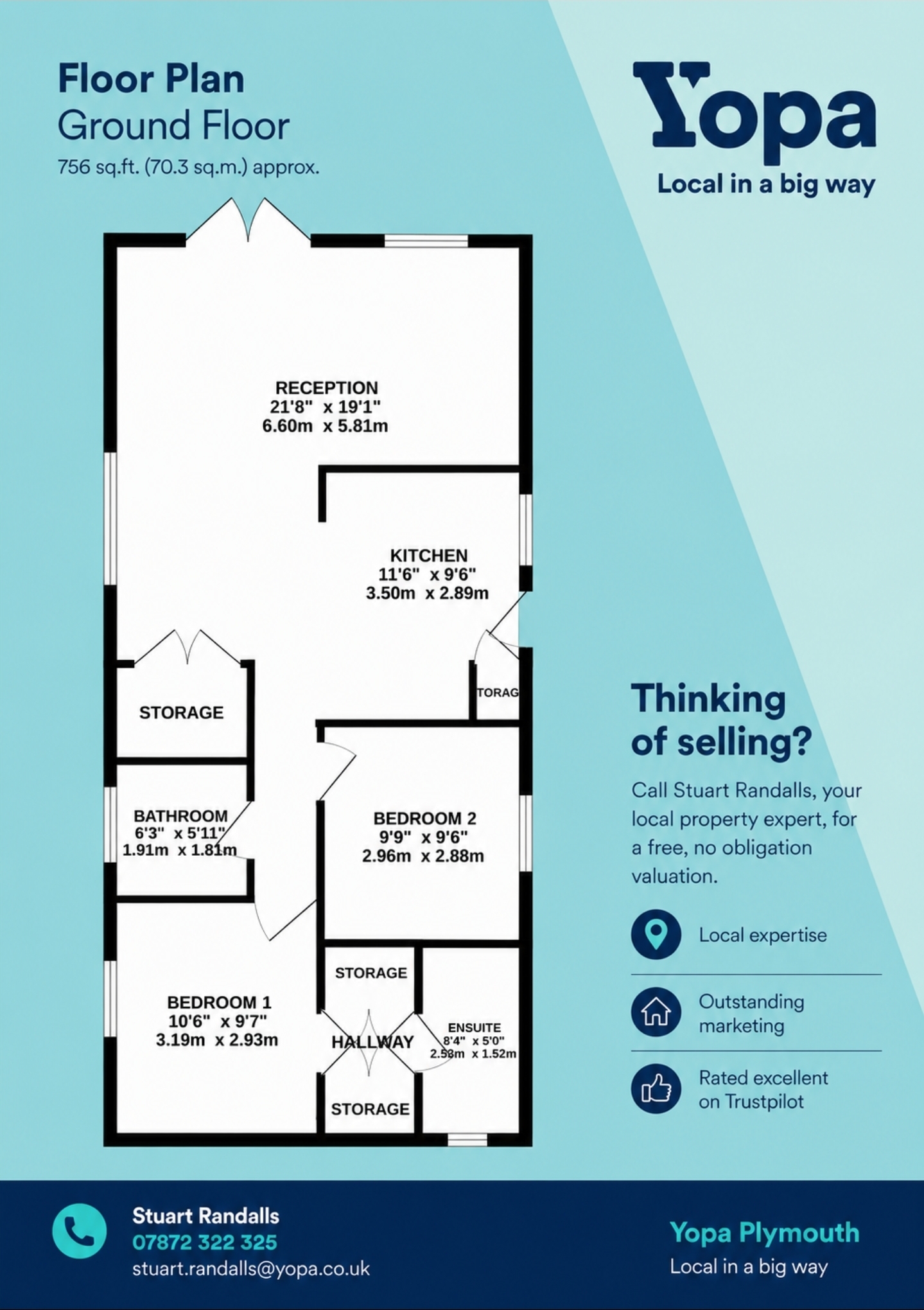 3 Meadow View, -, Plymouth floorplan