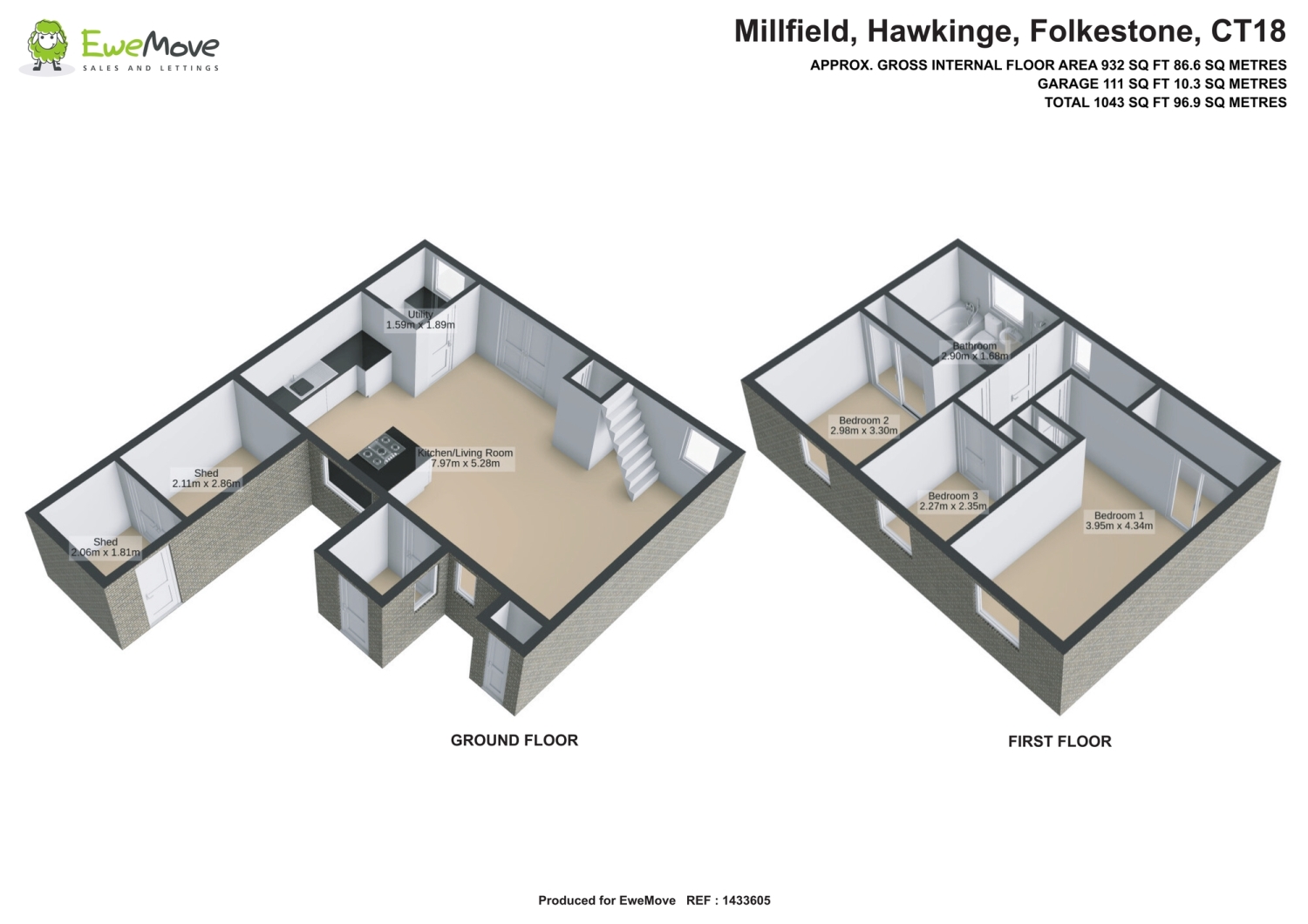 9, Millfield, Folkestone floorplan