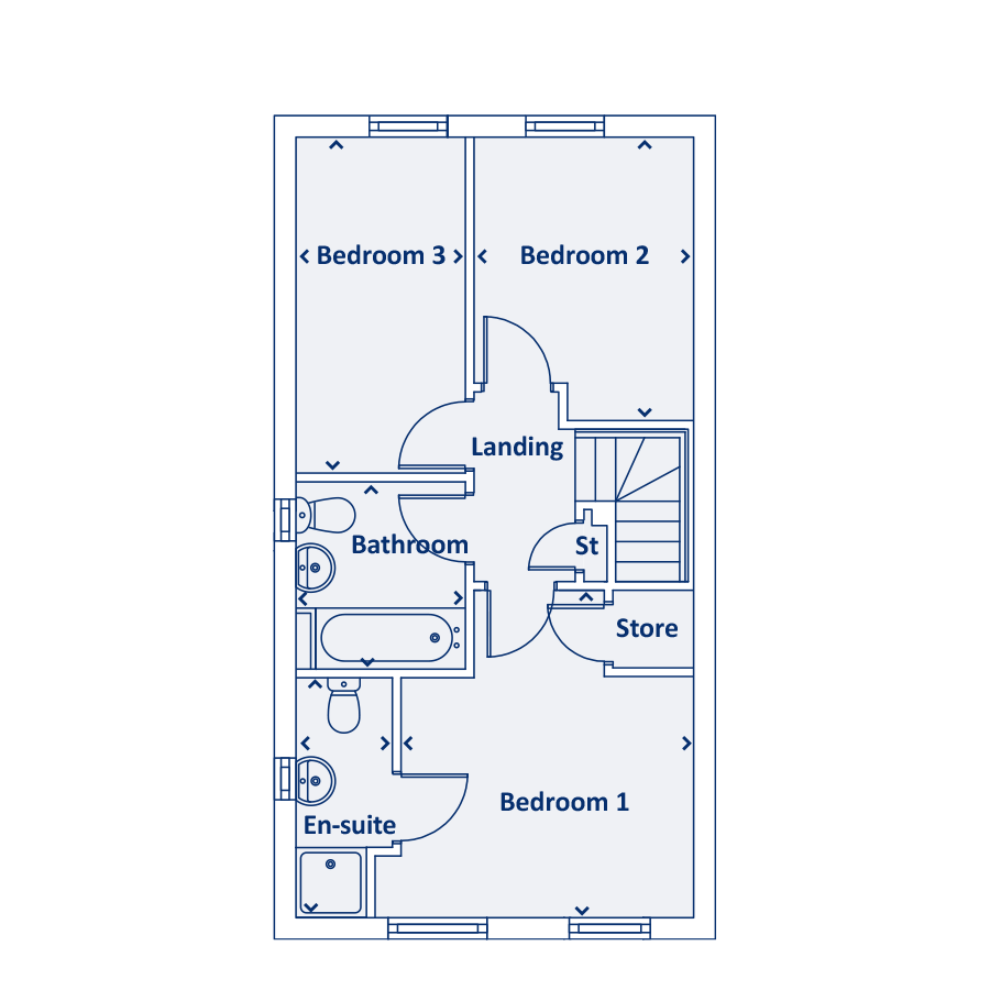 "Dalby" at Woodfield Way, Balby, Doncaster DN4, 3 bedroom property for