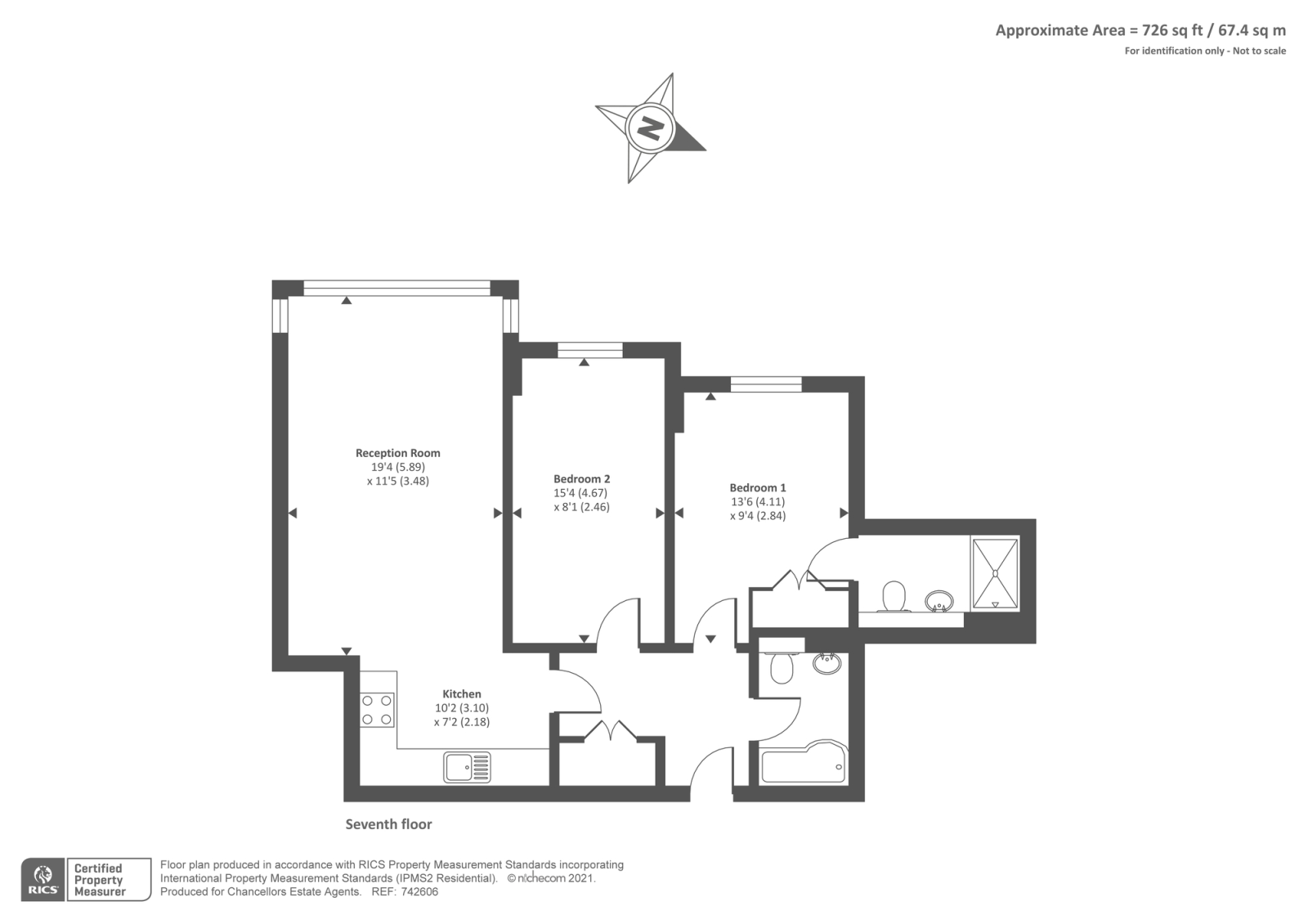 77, Lexington Apartments, Slough floorplan